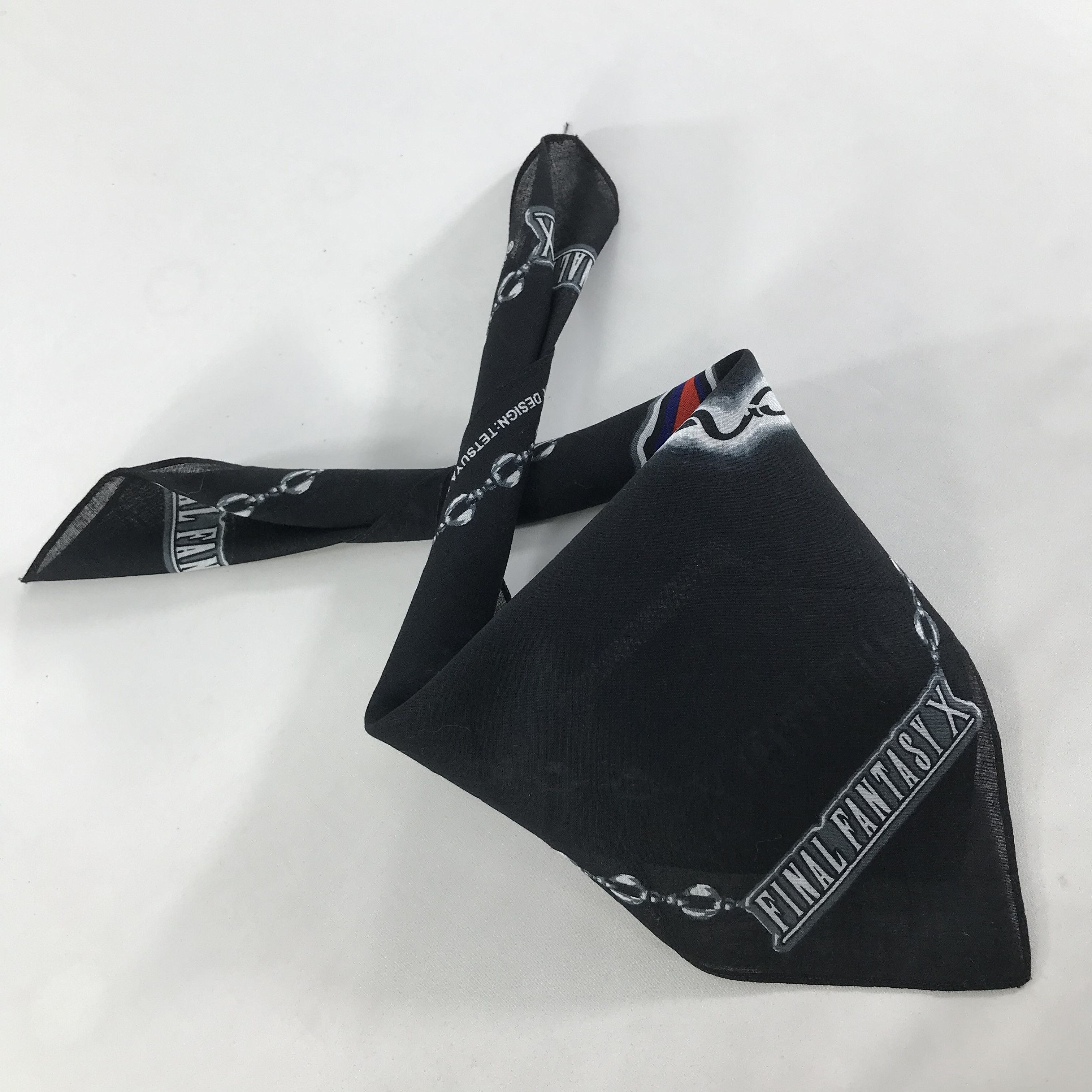 Anime × Vintage Final Fantasy Bandana / Handkerchief / Neckerchief -S1828 Size ONE SIZE - 5 Thumbnail