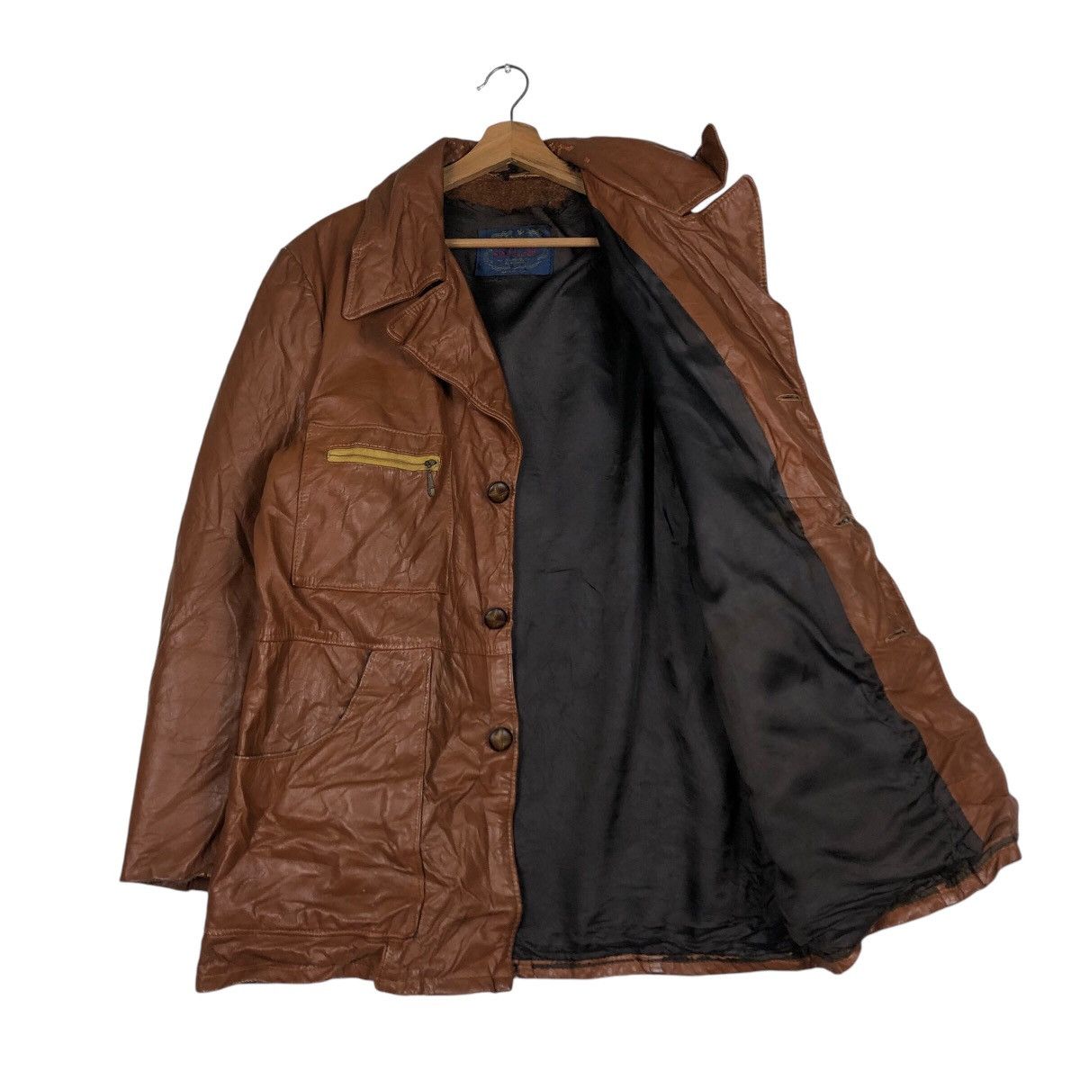 Toyo Enterprises 📌Vintage Biker Leather Jacket Skalar Made in Usa Blanket Size US M / EU 48-50 / 2 - 12 Thumbnail