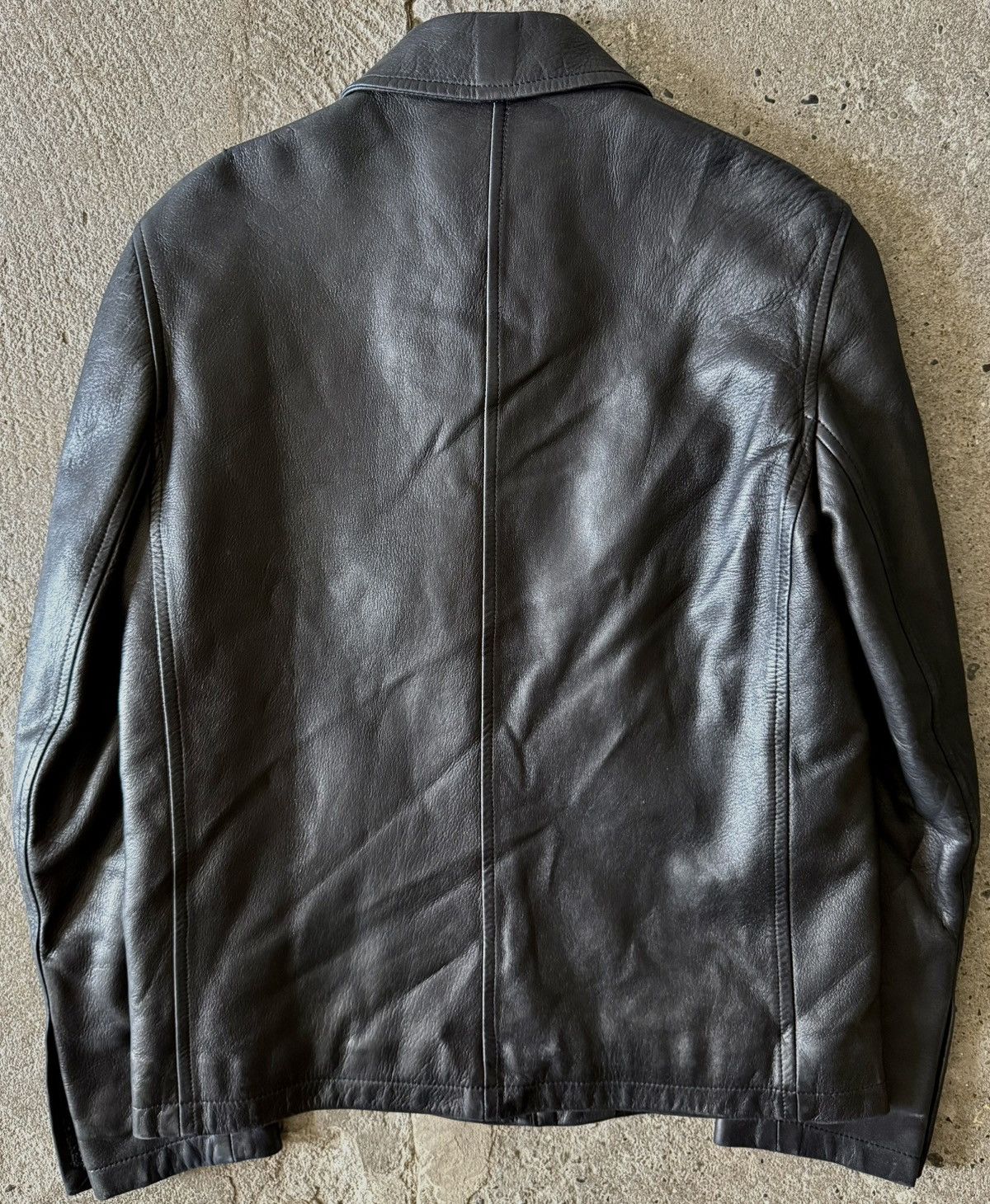 Prada Prada - 1999 - Velcro Zippered - Leather Jacket Size XS / US 0-2 / IT 36-38 - 13 Thumbnail