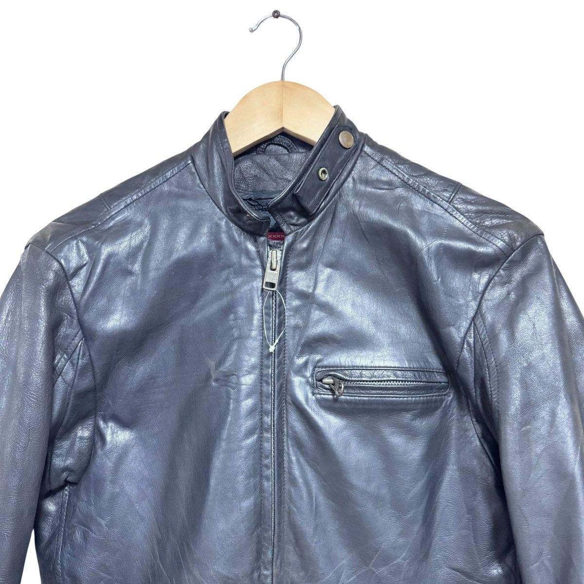 45rpm Vintage 45rpm Goatskin Leather Biker Jacket Size US XS / EU 42 / 0 - 3 Thumbnail
