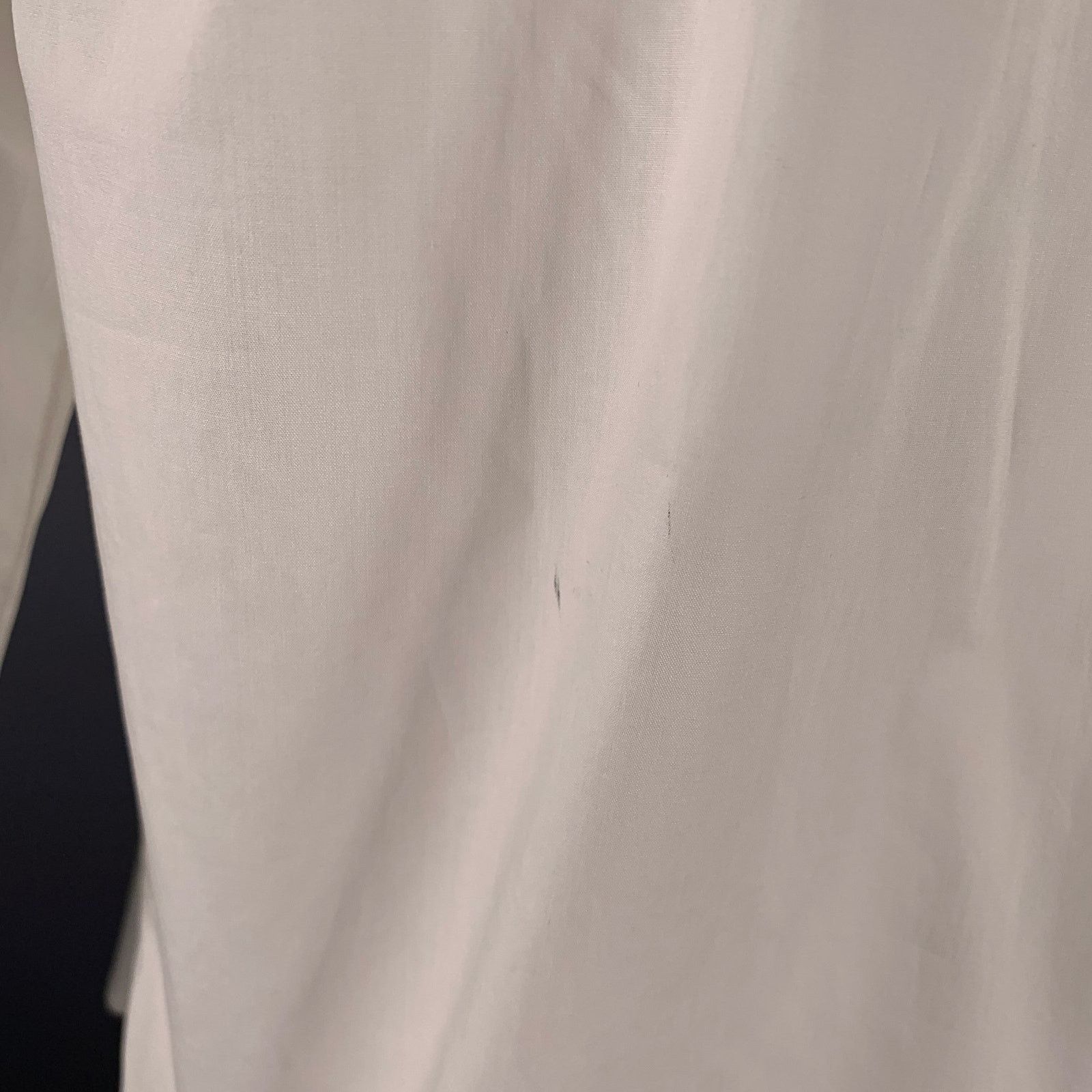 Other Size 48 White Pleated Cotton High Collar Long Sleeve Shirt Size US M / EU 48-50 / 2 - 6 Thumbnail