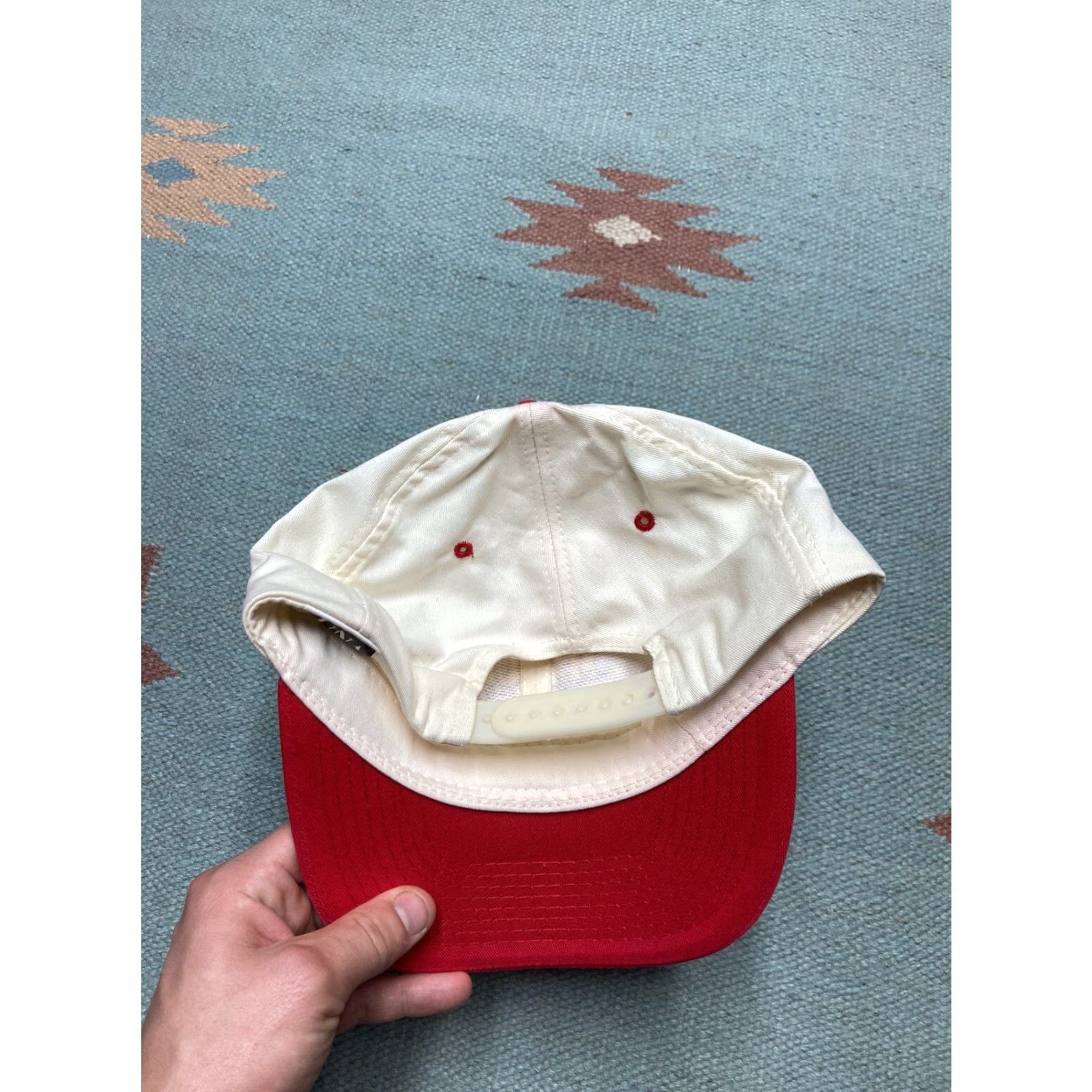 Vintage VINTAGE SnapBack hat cap Masud racing team Saginaw Michigan smiley face 90s Mens Adjustable White Snapback 90s Mens Size ONE SIZE - 6 Thumbnail