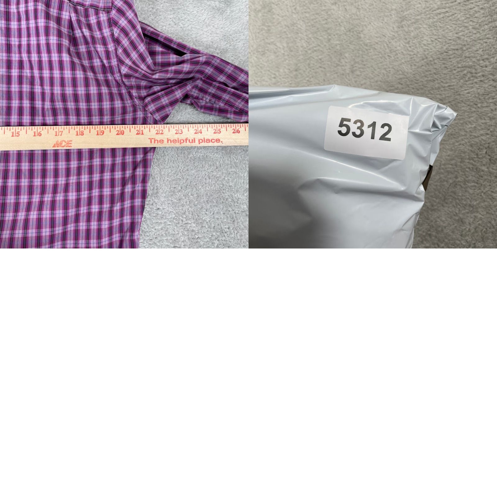 Gap Gap Shirt Mens M Purple Plaid Button-Down Size US M / EU 48-50 / 2 - 8 Thumbnail
