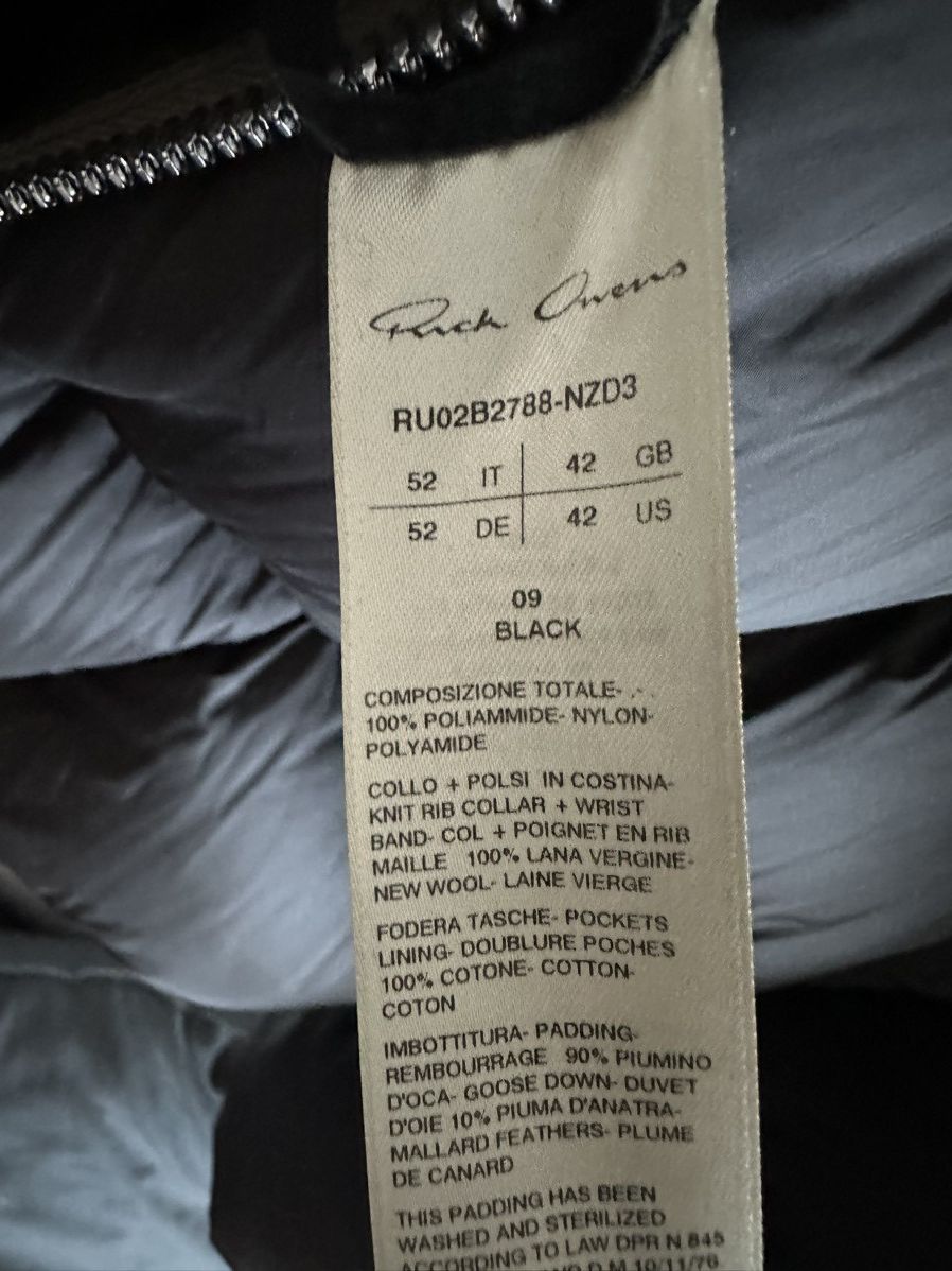 Rick Owens Rick Owens down jacket Size US L / EU 52-54 / 3 - 4 Thumbnail