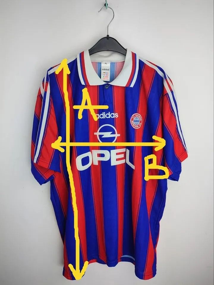 Adidas 1995/97 FC Bayern Munich Munchen #18 KLINSMANN signature Size US L / EU 52-54 / 3 - 14 Thumbnail