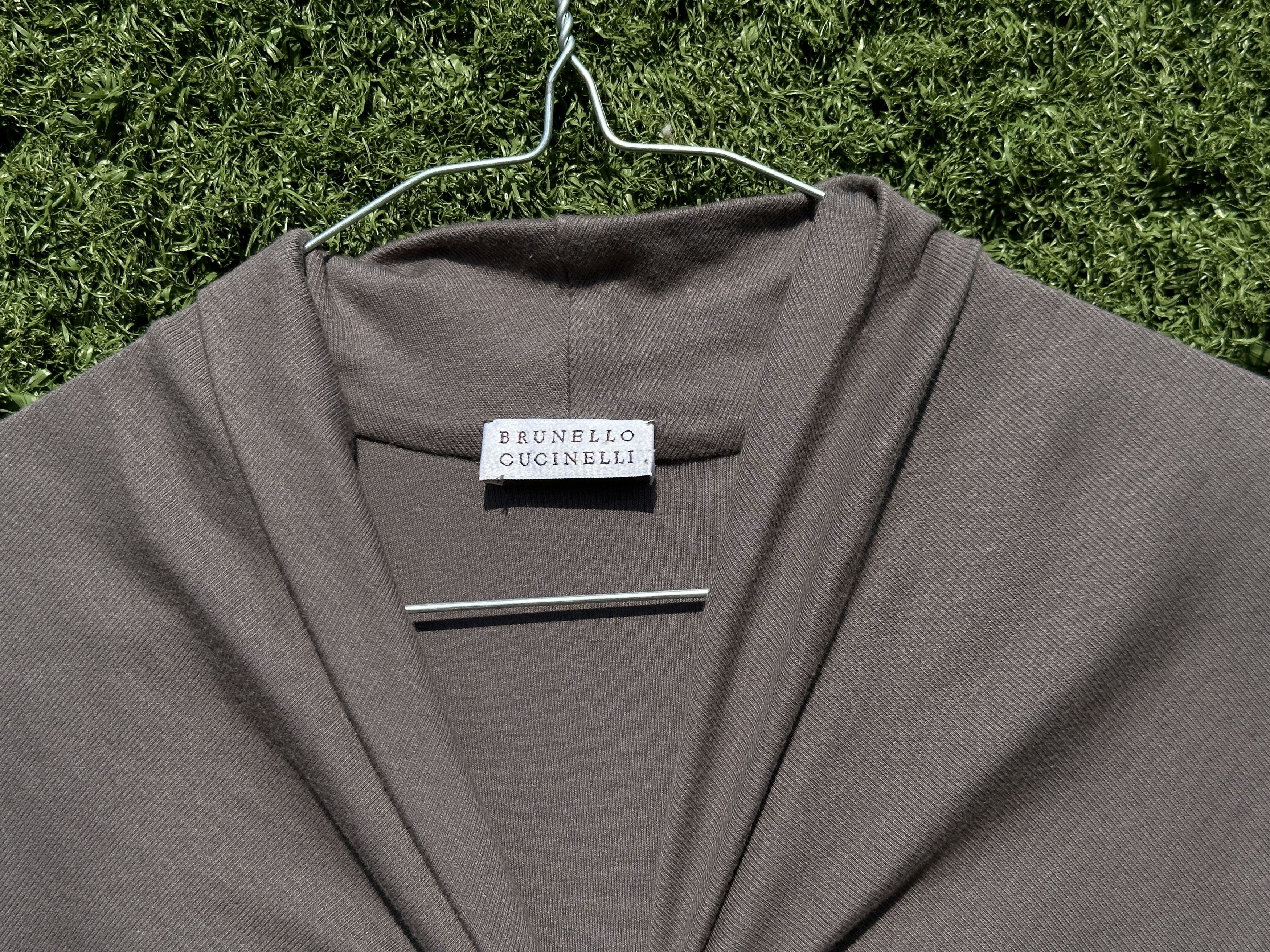 Brunello Cucinelli Brunello Cucinelli Taupe Gray Draped Knit One Piece XS Xxs Size XS / US 0-2 / IT 36-38 - 8 Thumbnail