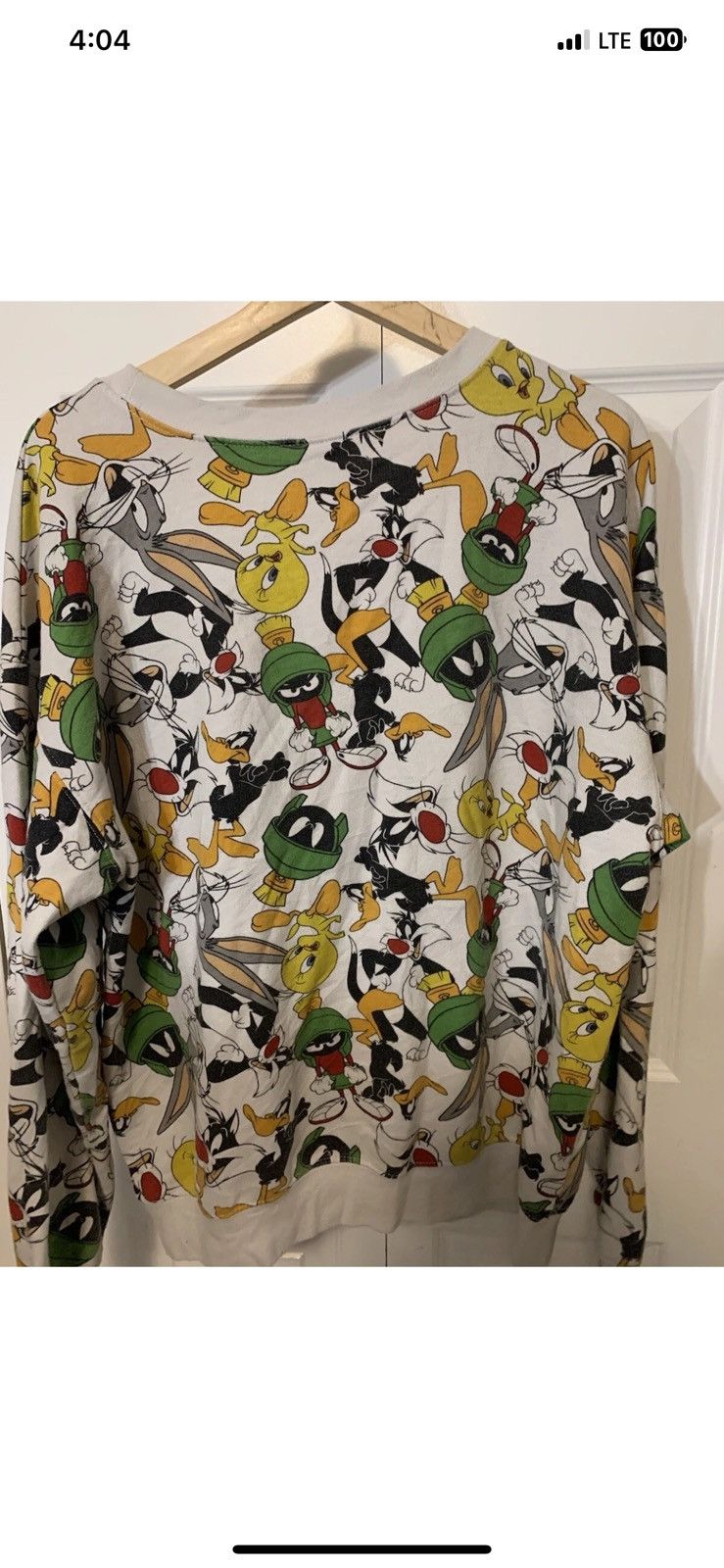 Other Looney Tunes Mens Sz XL 15-17 Sweatshirt All Over Print Size US XL / EU 56 / 4 - 6 Thumbnail