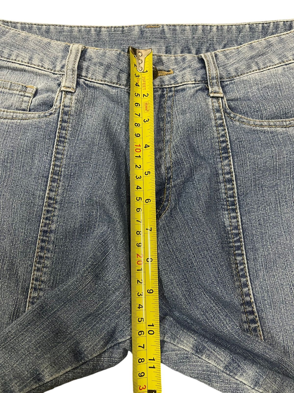 Hysteric Glamour Vintage Japanese Brand Blue Wash Style Wide Leg Jeans Size US 30 / EU 46 - 15 Thumbnail