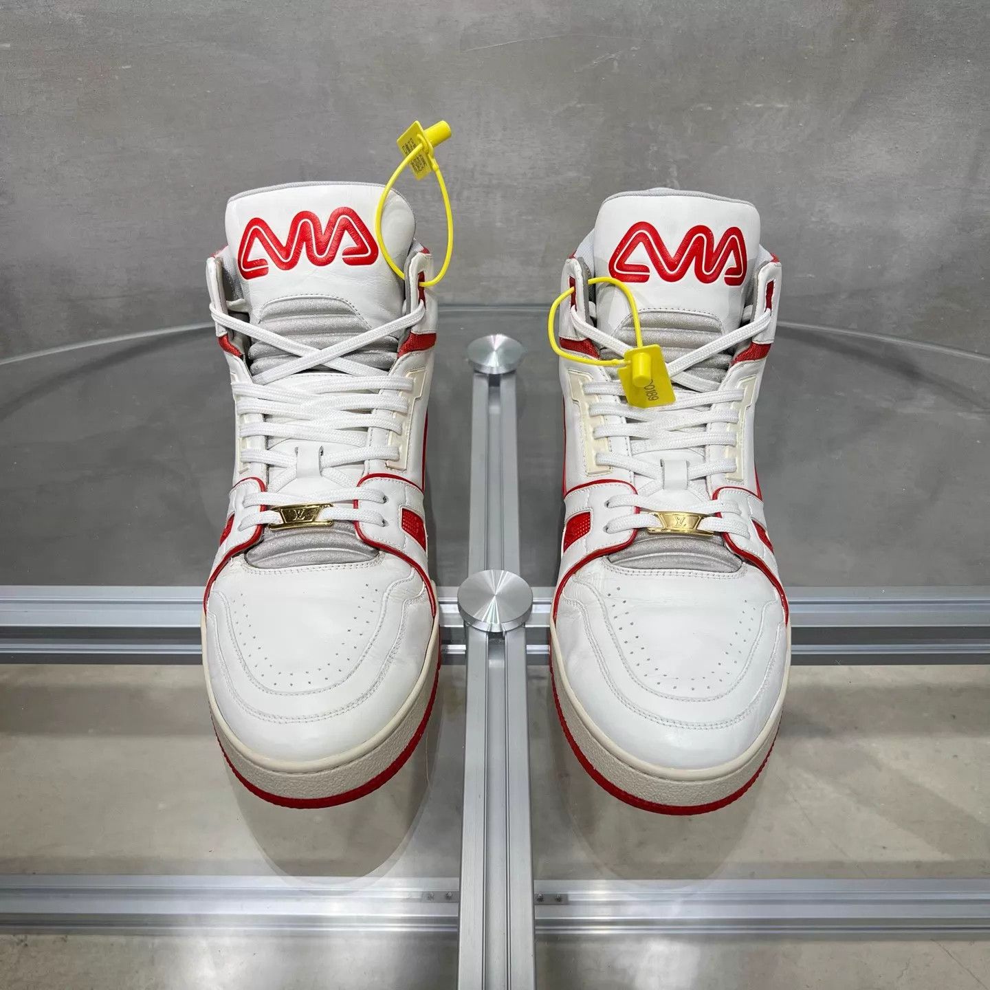 Louis Vuitton LV Trainer City Excl White/Red UK9.5 43.5 Size US 10.5 / EU 43-44 - 1 Thumbnail