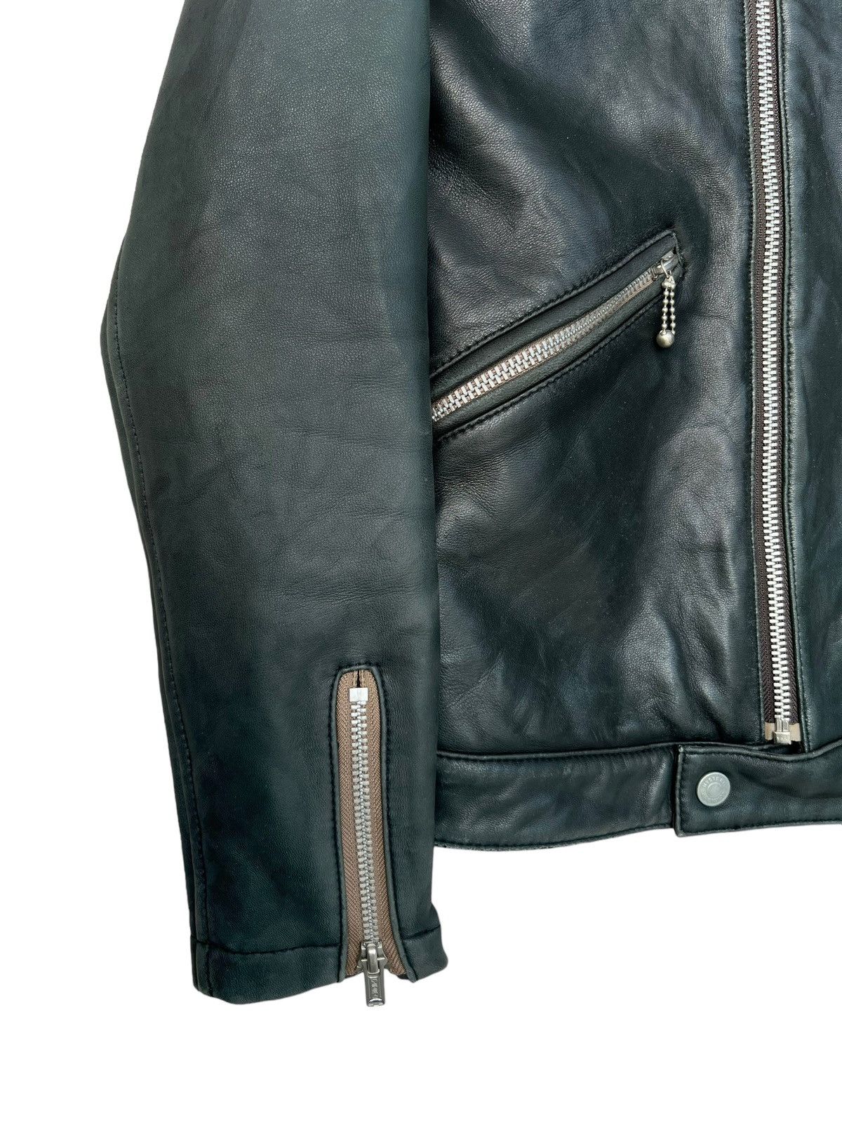 Hysteric Glamour Leather Jacket Multi Zip Perfecto Hoodie