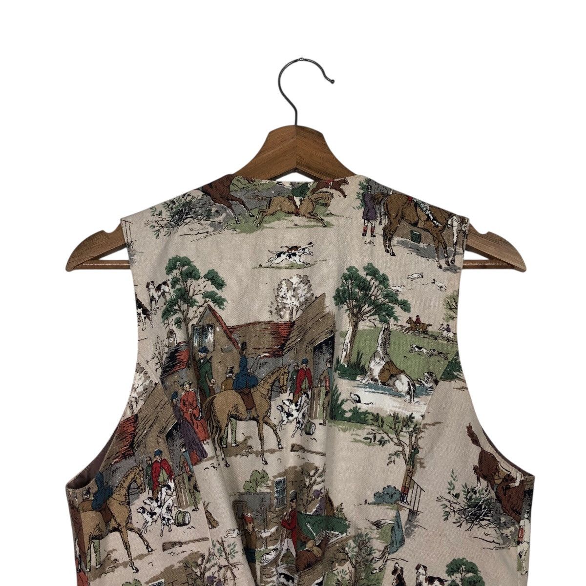 Japanese Brand 📌Vintage Waist Jacket Atelier Haiji Full Print Design Size US M / EU 48-50 / 2 - 10 Thumbnail