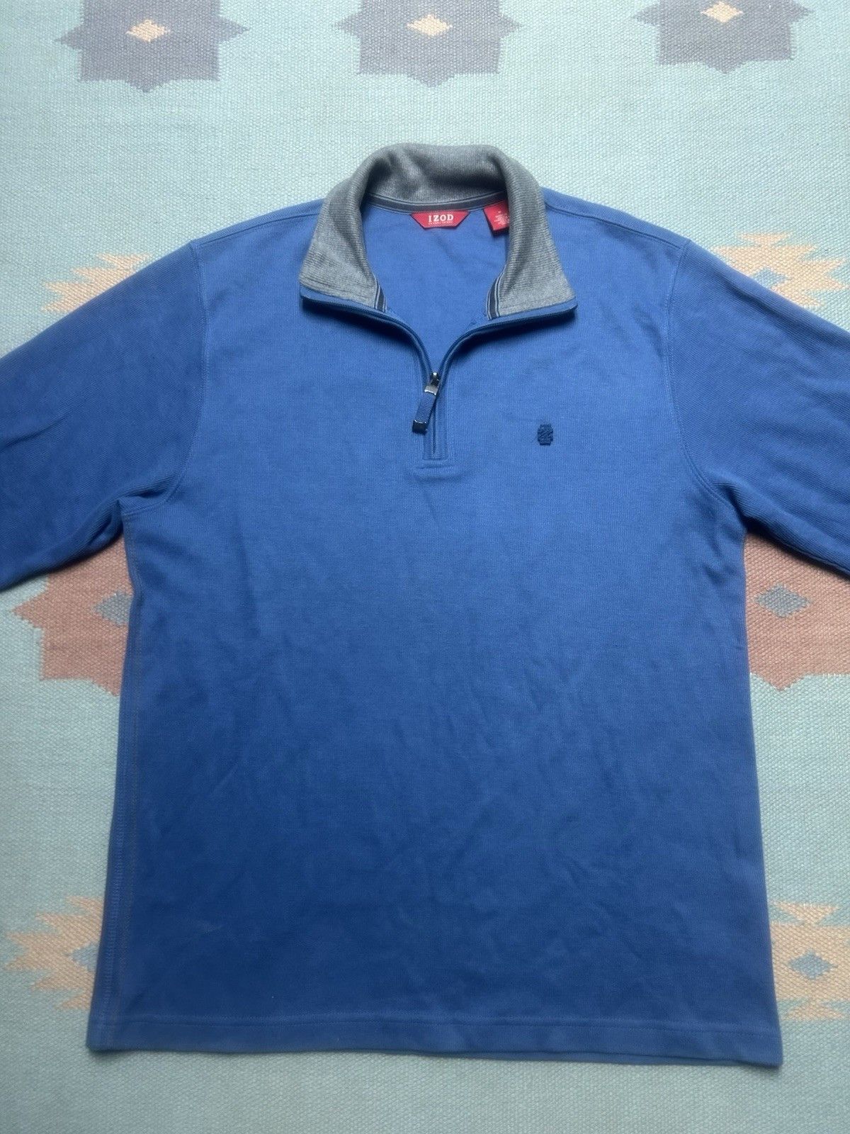 Izod Izod 1/4 zip pullover shirt blue quarter zip men’s medium Size US M / EU 48-50 / 2 - 3 Thumbnail