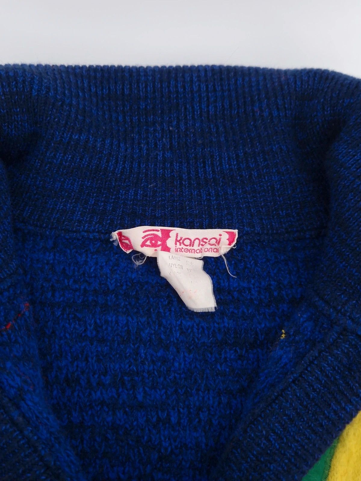 Kansai Yamamoto Kansai Yamamoto Rare Vintage Mohair Abstract Patch Knit Size US M / EU 48-50 / 2 - 3 Thumbnail