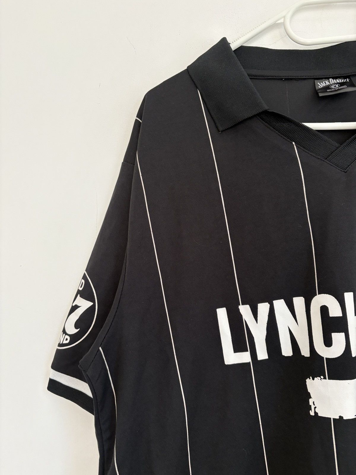 Vintage Jack Daniels Lynchburg Pinstripes Soccer Jersey Size US XL / EU 56 / 4 - 3 Thumbnail