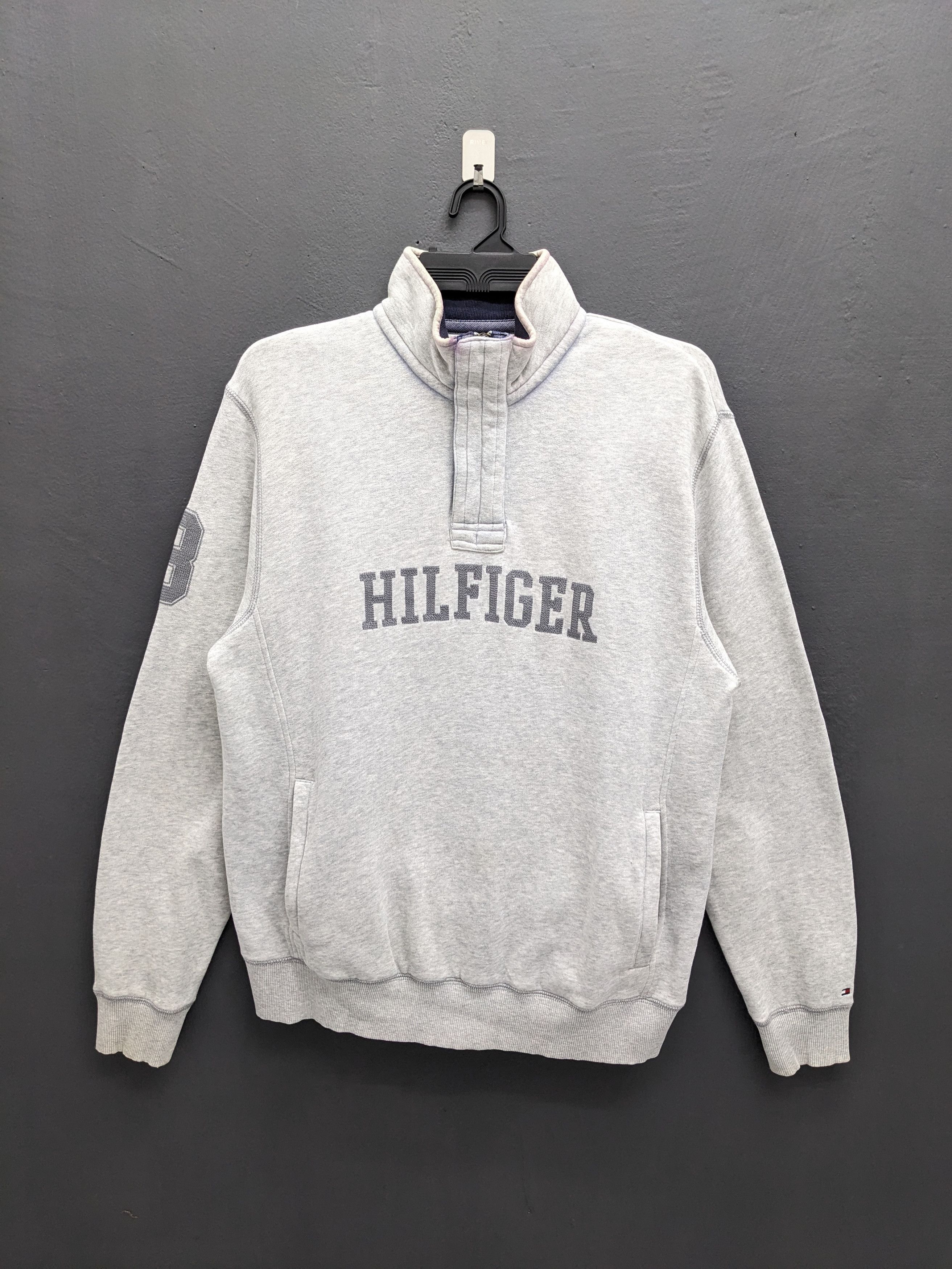Tommy Hilfiger VINTAGE TOMMY HILFIGER HALF ZIPPER SWEATSHIRT Size US L / EU 52-54 / 3 - 2 Thumbnail