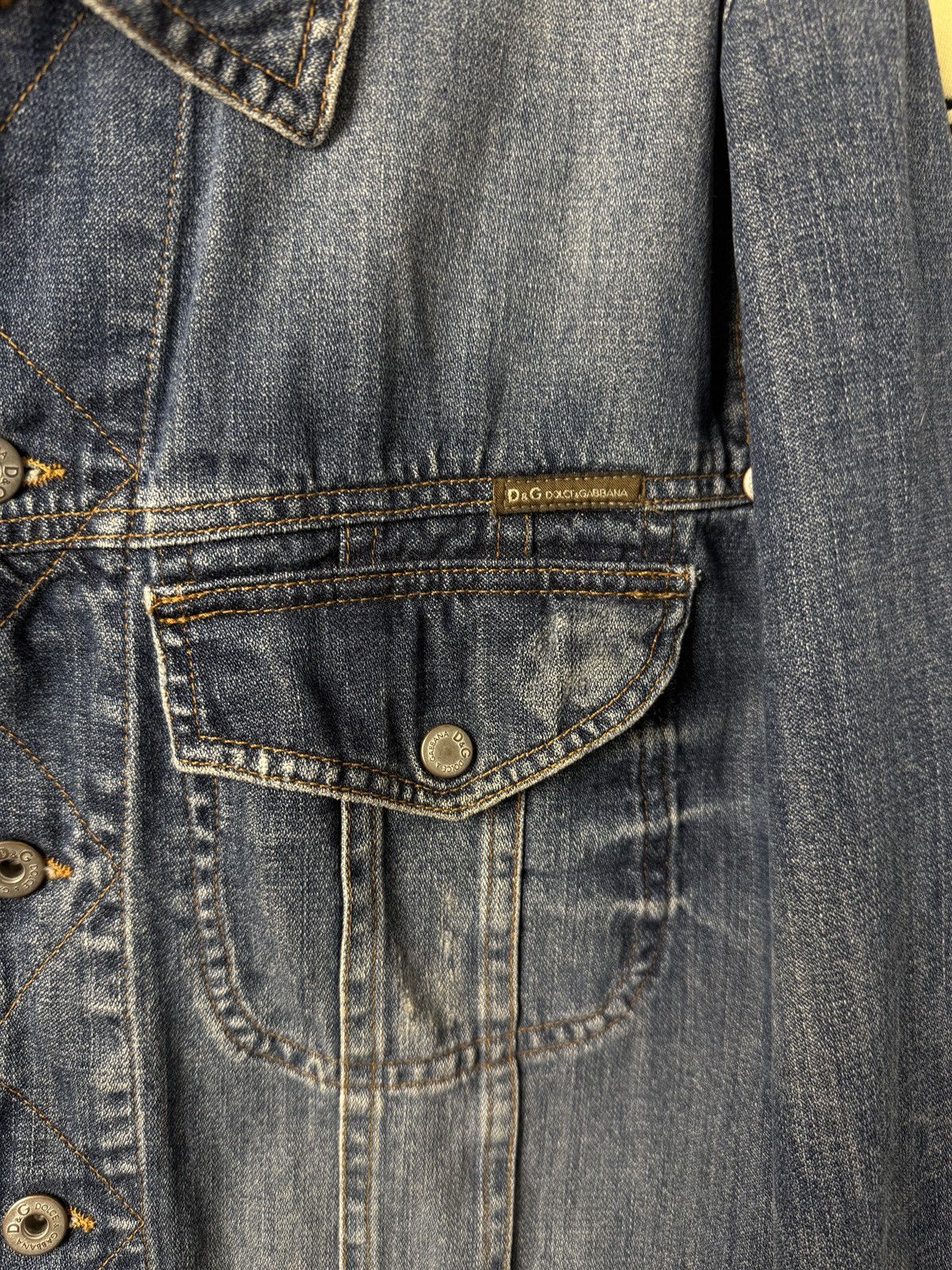 Dolce & Gabbana Vintage Dolce Gabbana Denim Jacket D&G Logo Destrised Y2K Size US L / EU 52-54 / 3 - 5 Thumbnail