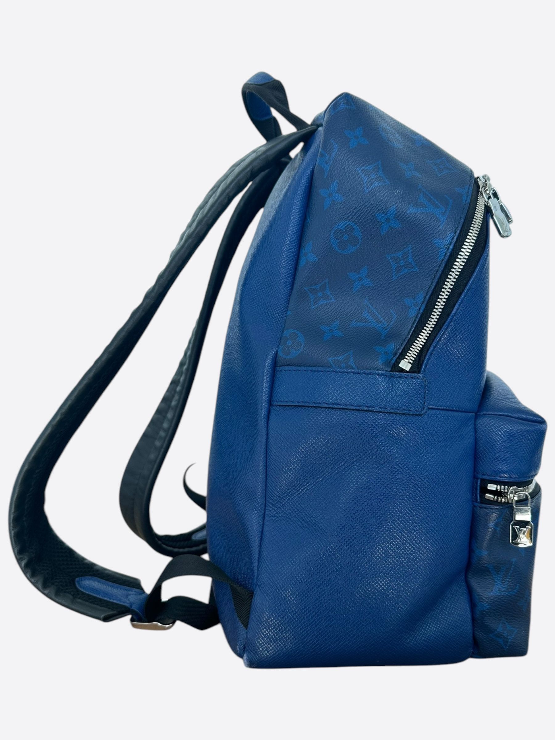Louis Vuitton Louis Vuitton Blue Taigarama Monogram Discovery Backpack Size ONE SIZE - 2 Thumbnail