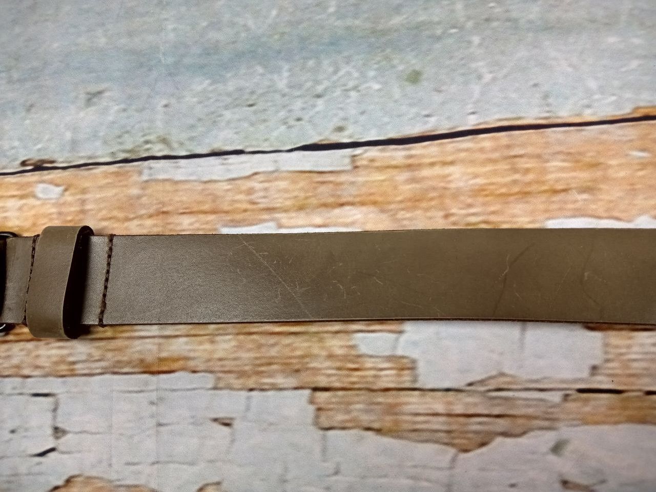 Diesel Vintage Diesel Leather Belt Mohawk Buckle Khaki Size 105/42 Size ONE SIZE - 5 Thumbnail