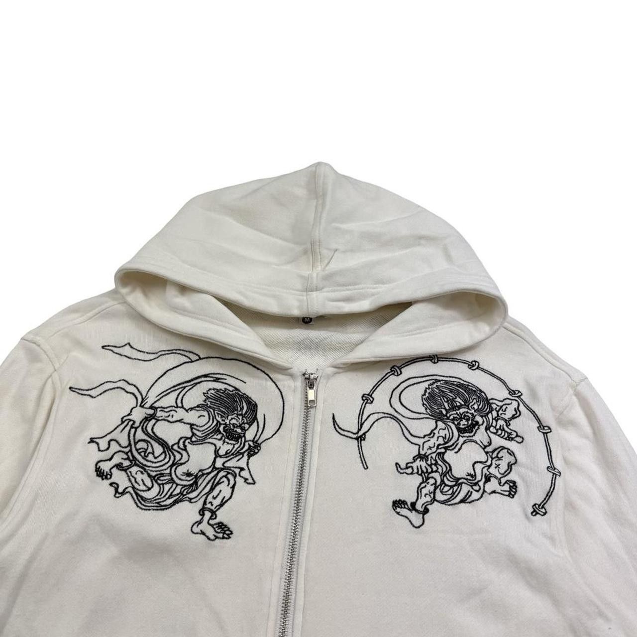 Karakuri Tamashii Karakuri Tamashii Embroidered Japanese White Hoodie - Medium Size US M / EU 48-50 / 2 - 3 Thumbnail