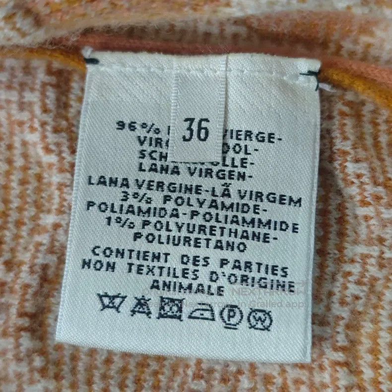 Other Hermes Brown Round Rope Pattern Wool Cardigan Size XS / US 0-2 / IT 36-38 - 6 Thumbnail