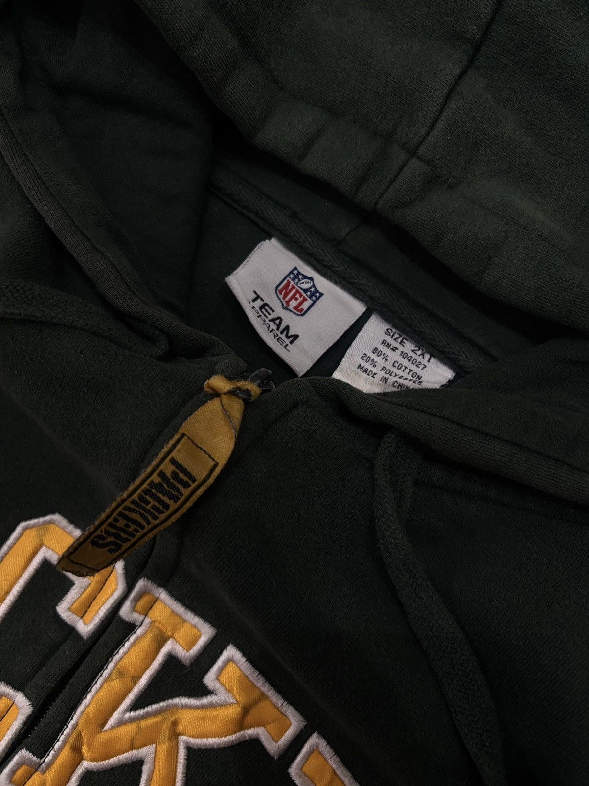 NFL Vintage Green Bay Packers Full-Zip Hoodie - Forest Green Size US XXL / EU 58 / 5 - 5 Thumbnail