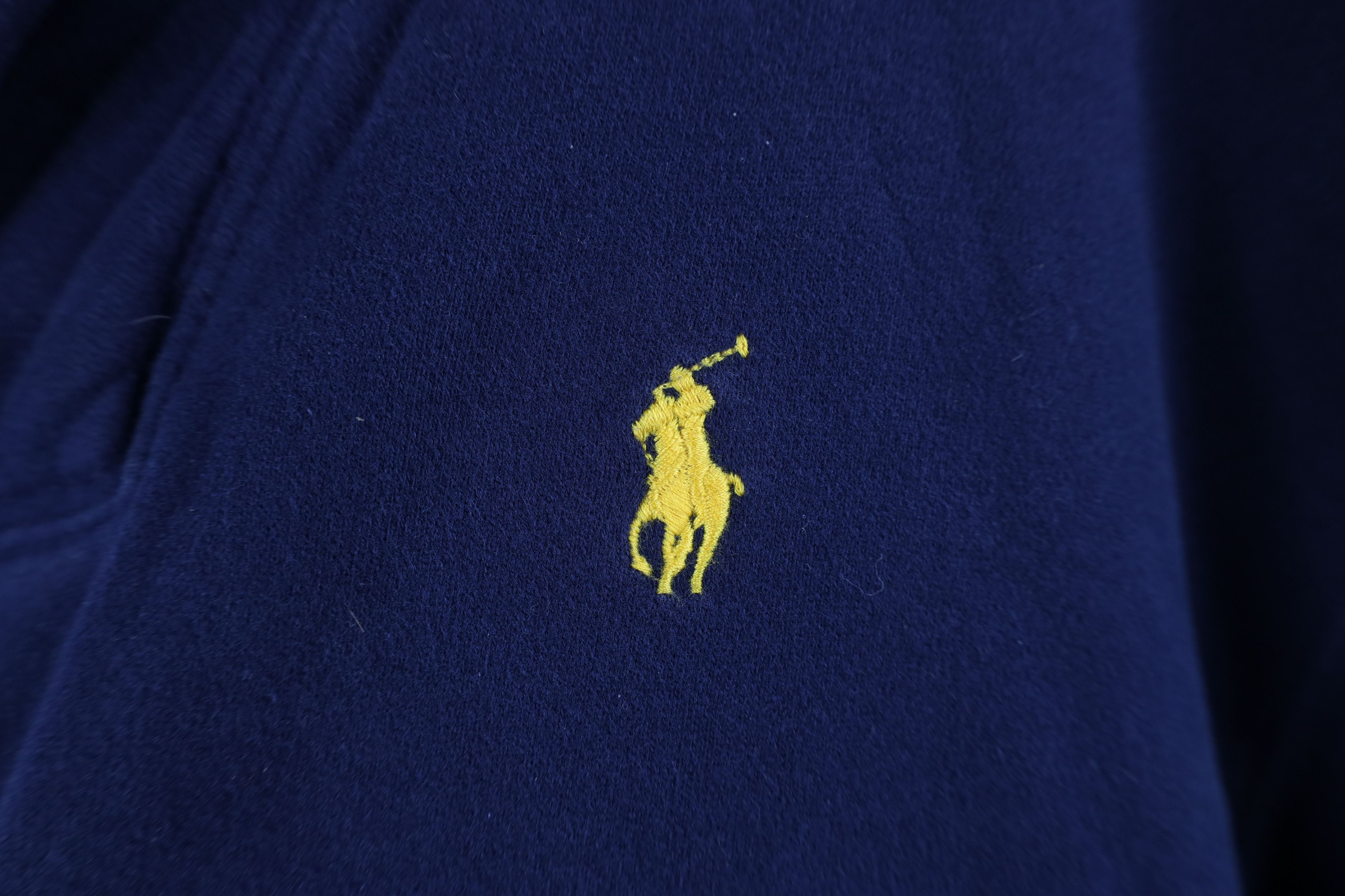 Polo Ralph Lauren Vintage 90s Ralph Lauren Distressed Sweatshirt Navy Blue Size US L / EU 52-54 / 3 - 4 Thumbnail