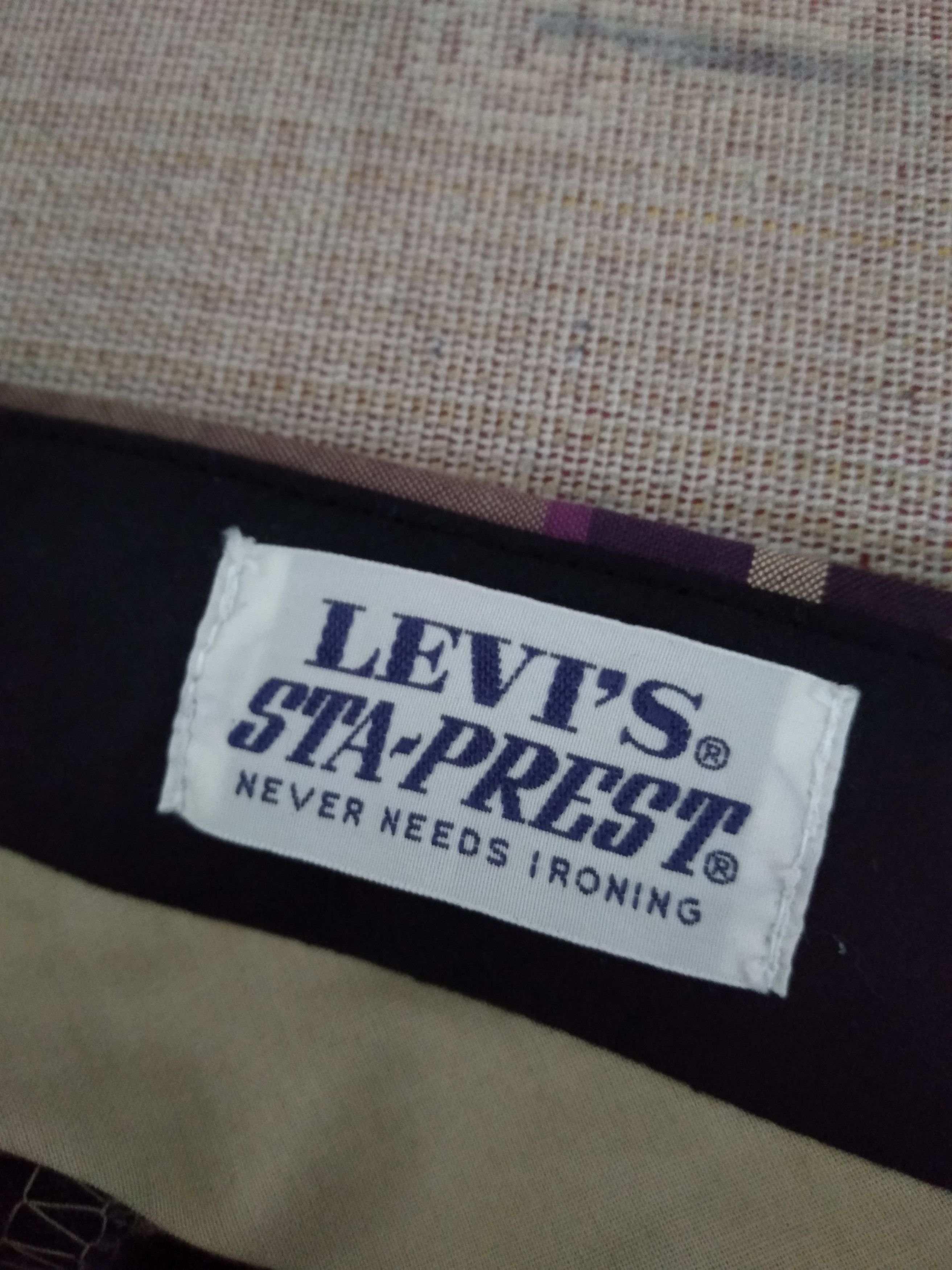 Levi's Vtg 1970s LEVIS Talon Zipper sta-prest pant plaid checkere Size US 32 / EU 48 - 4 Thumbnail