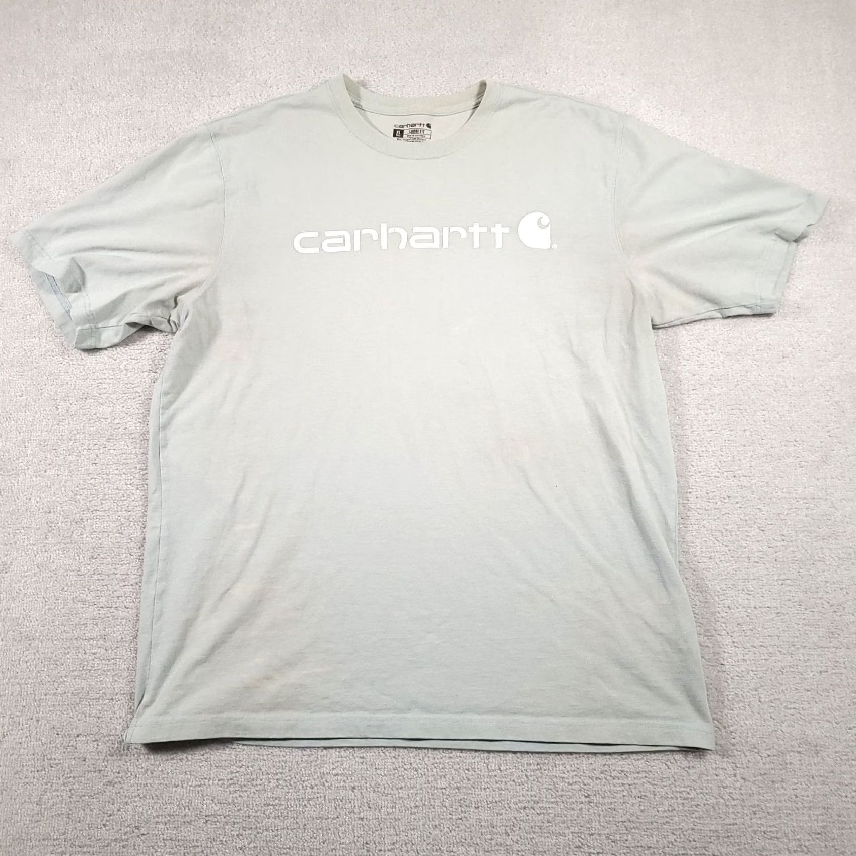Carhartt VINTAGE Carhartt Short Sleeve Workwear T-Shirt Mens XLT Tall Gray Graphic Grunge Size US XL / EU 56 / 4 - 2 Thumbnail
