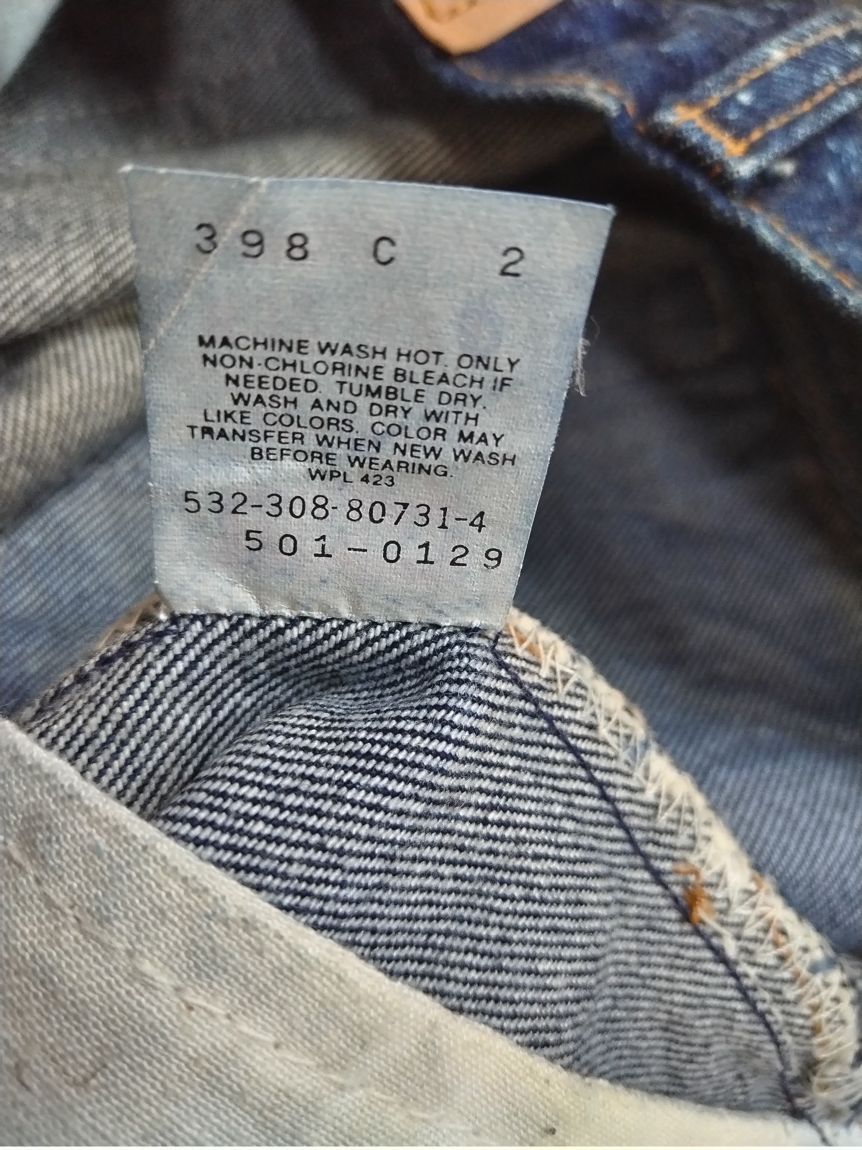 Levi's 🔥AUTHENTIC SNOW WASH NOS VTG LEVIS 501 INDIGO DENIM Size US 32 / EU 48 - 13 Thumbnail