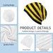 Vintage Yellow And Black Honey Bee Stripes Thin Skullies Beanies Size ONE SIZE - 6 Thumbnail