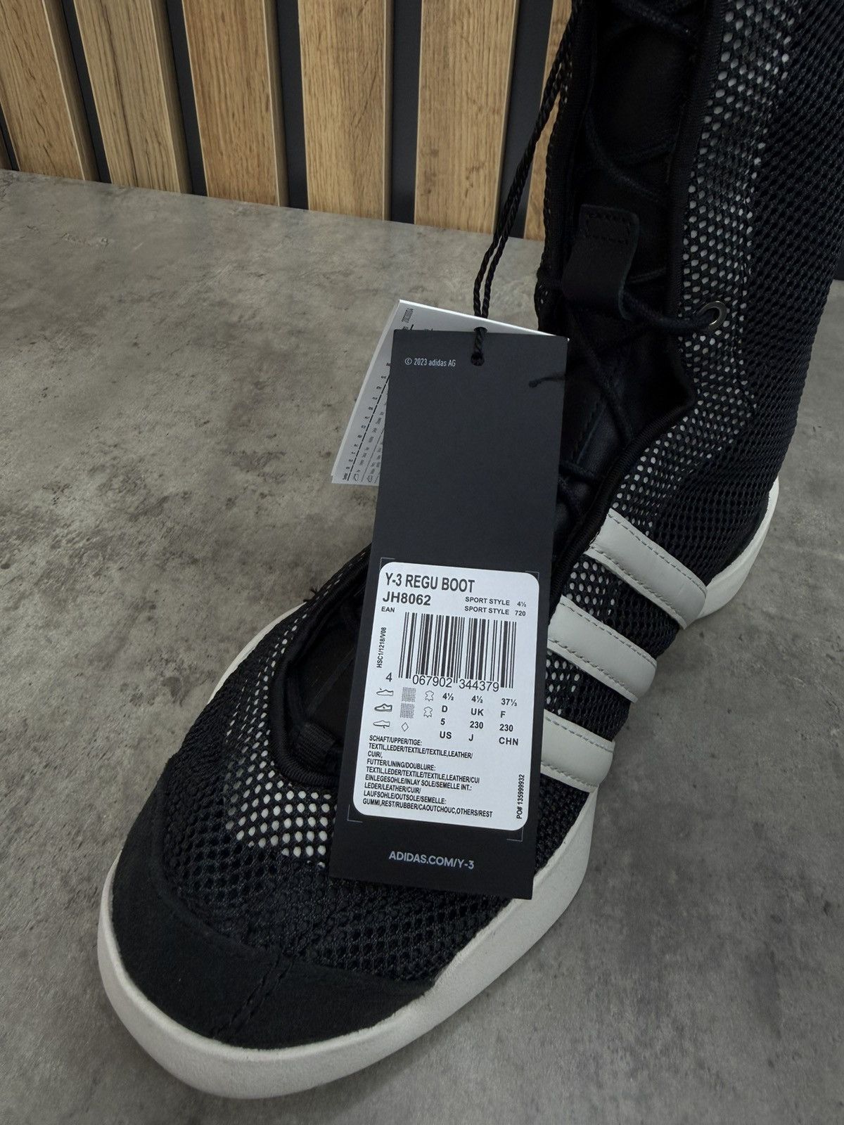 Adidas Adidas Y-3 Regu Boot Black/Talc Size 37 1/3 Size US 6.5 / IT 36.5 - 10 Thumbnail