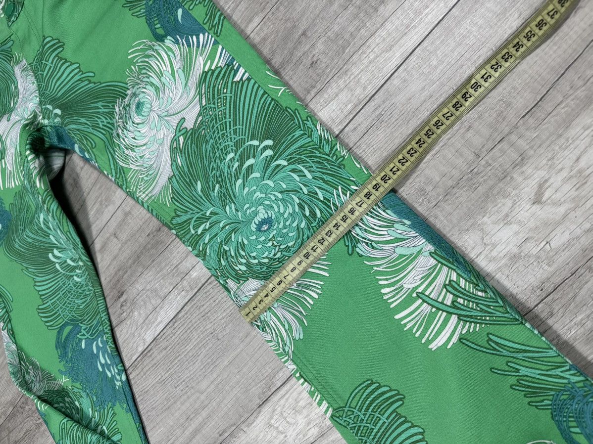 Gucci Gucci Green Floral Print Cotton Holiday Jeans Size 36 Rare Size 36" / US 14 / IT 50 - 16 Thumbnail