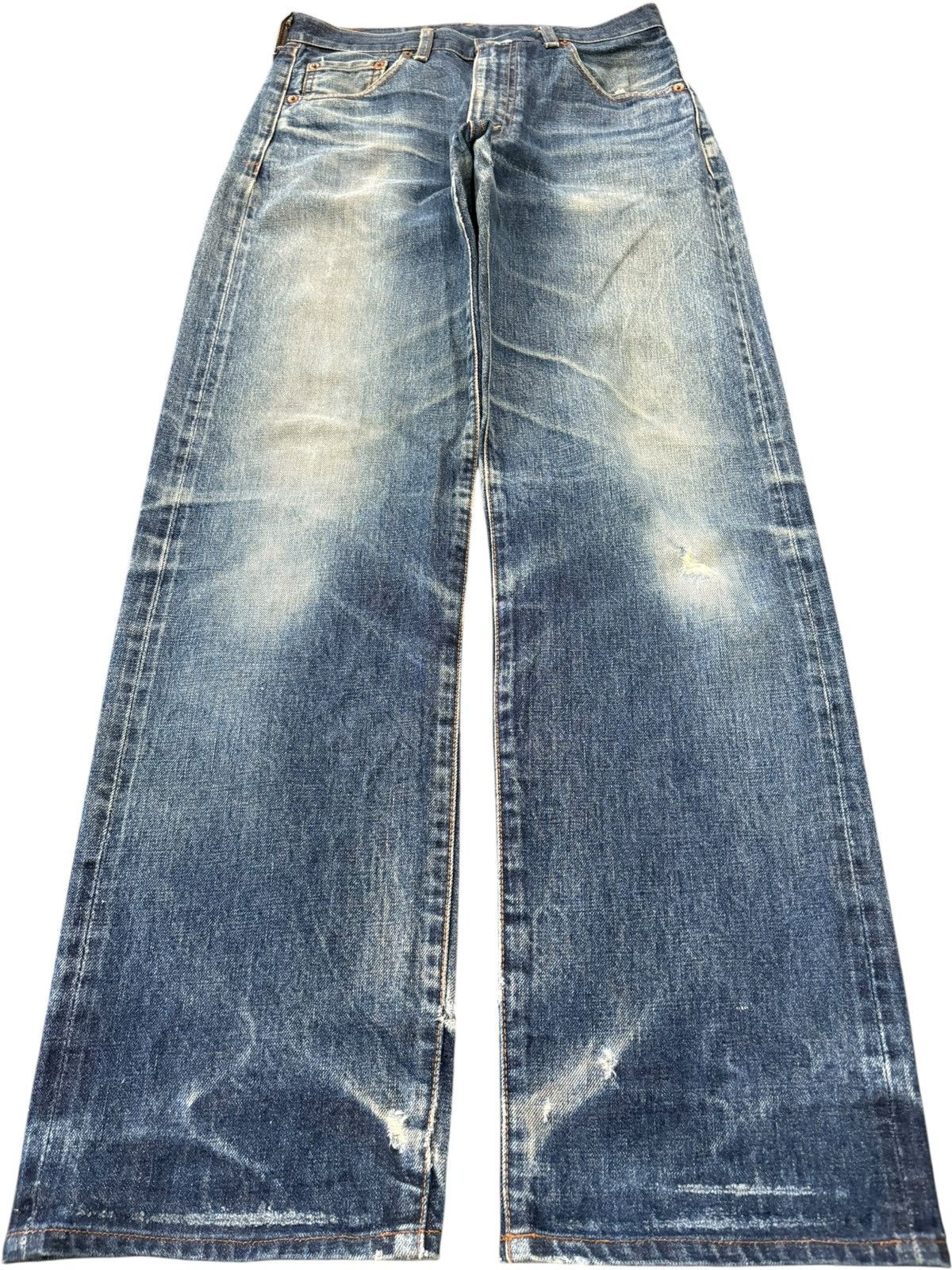 Levi's Vintage 80s Levi’s 502 Big E Selvedge Talon Baggy Jeans Size US 30 / EU 46 - 2 Thumbnail