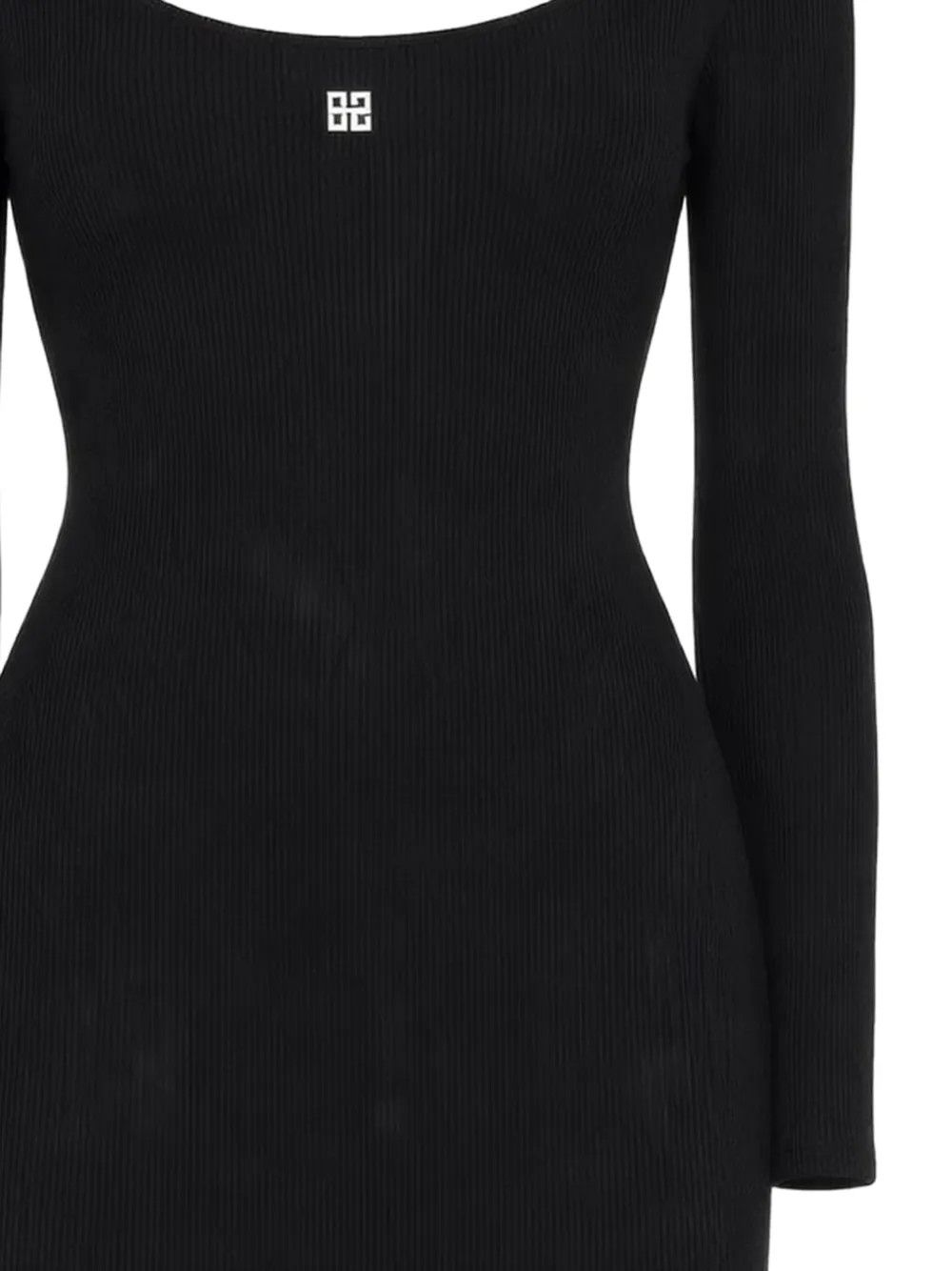 Givenchy o1n1vont0326 4G Asymmetric Midi Dress in Black Size XS / US 0-2 / IT 36-38 - 2 Thumbnail