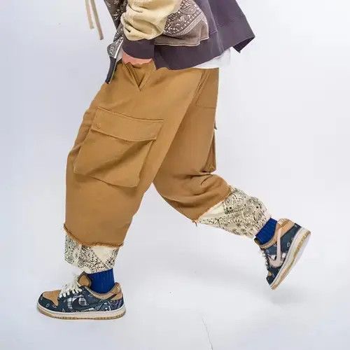 Homemade × Japanese Brand × Jean 20AW Indigo Union Japan Khaki Bandana Patchwork Worker Pants Size US 32 / EU 48 - 3 Thumbnail