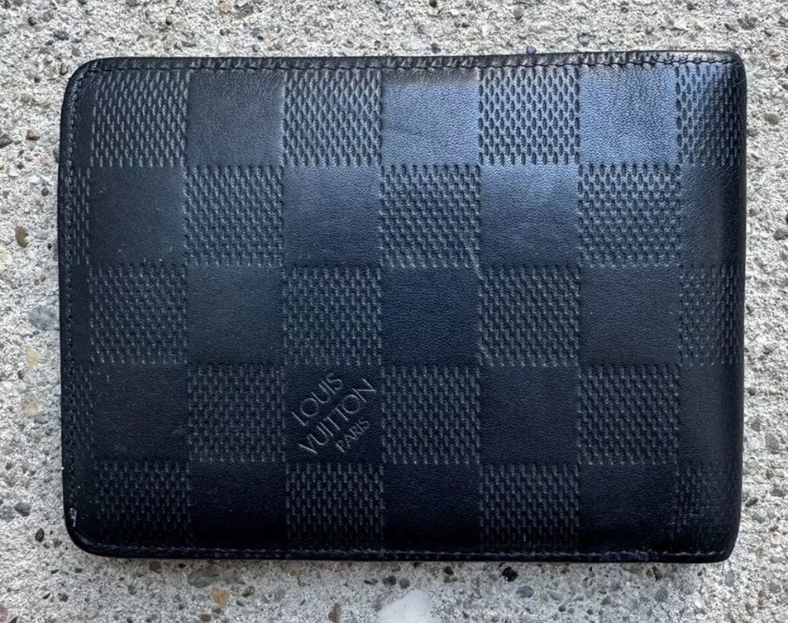 Louis Vuitton 🔥Louis Vuitton🔥Men’s Black Damier Leather Wallet (SP4123) Size ONE SIZE - 13 Thumbnail
