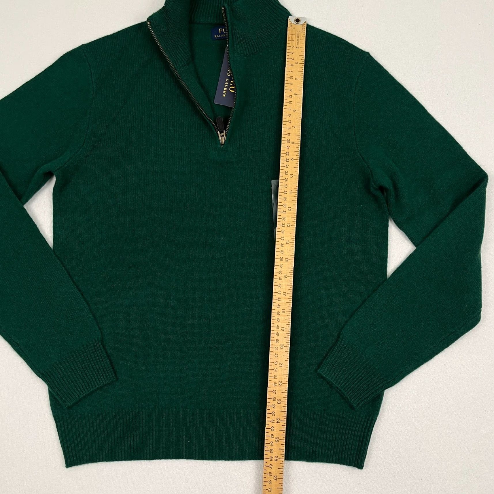 Polo Ralph Lauren Polo Ralph Lauren Sweater Mens S Green 1/4 Zip Pullover Wool Alpaca NEW Size US S / EU 44-46 / 1 - 5 Thumbnail