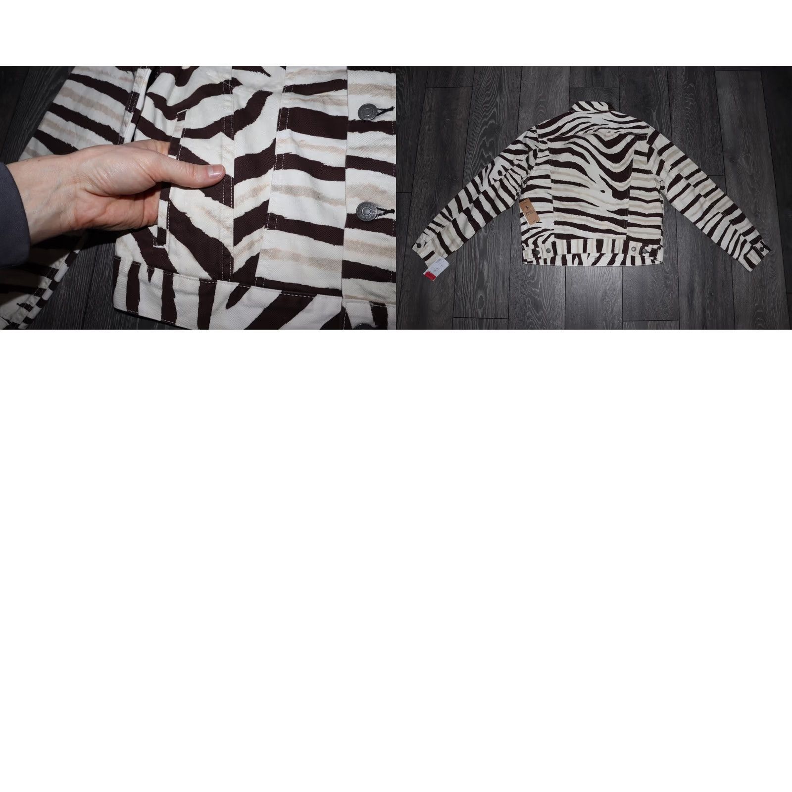 Ralph Lauren POLO RALPH LAUREN ZEBRA DENIM JACKET WOMENS LARGE Size L / US 10 / IT 46 - 8 Thumbnail