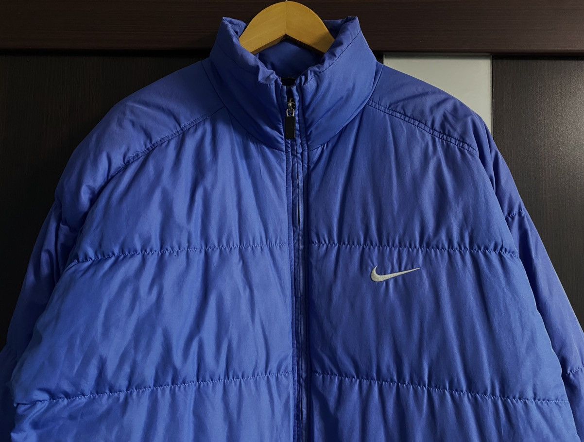 Nike Vtg 90’s Distressed Nike Puffer Down Jacket Embroidered Logo Size US M / EU 48-50 / 2 - 5 Thumbnail