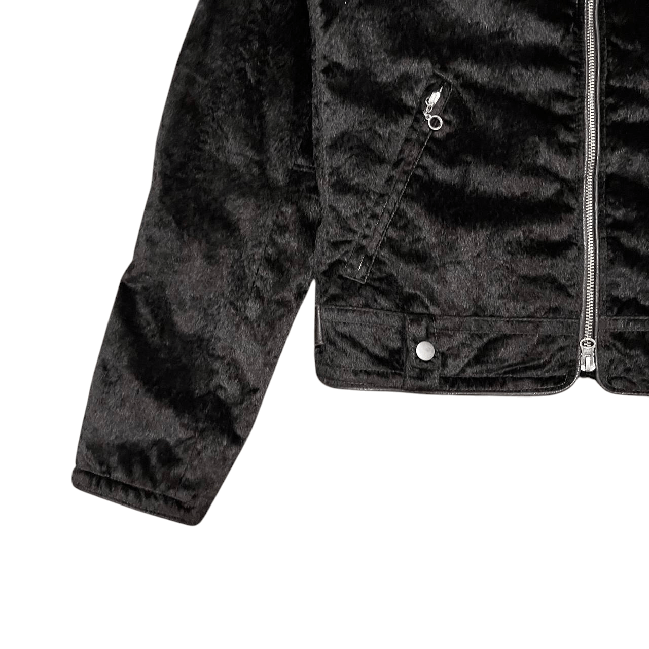 Hysteric Glamour No Concept But Good Sense Faux Fur Biker Jacket Size US M / EU 48-50 / 2 - 3 Thumbnail