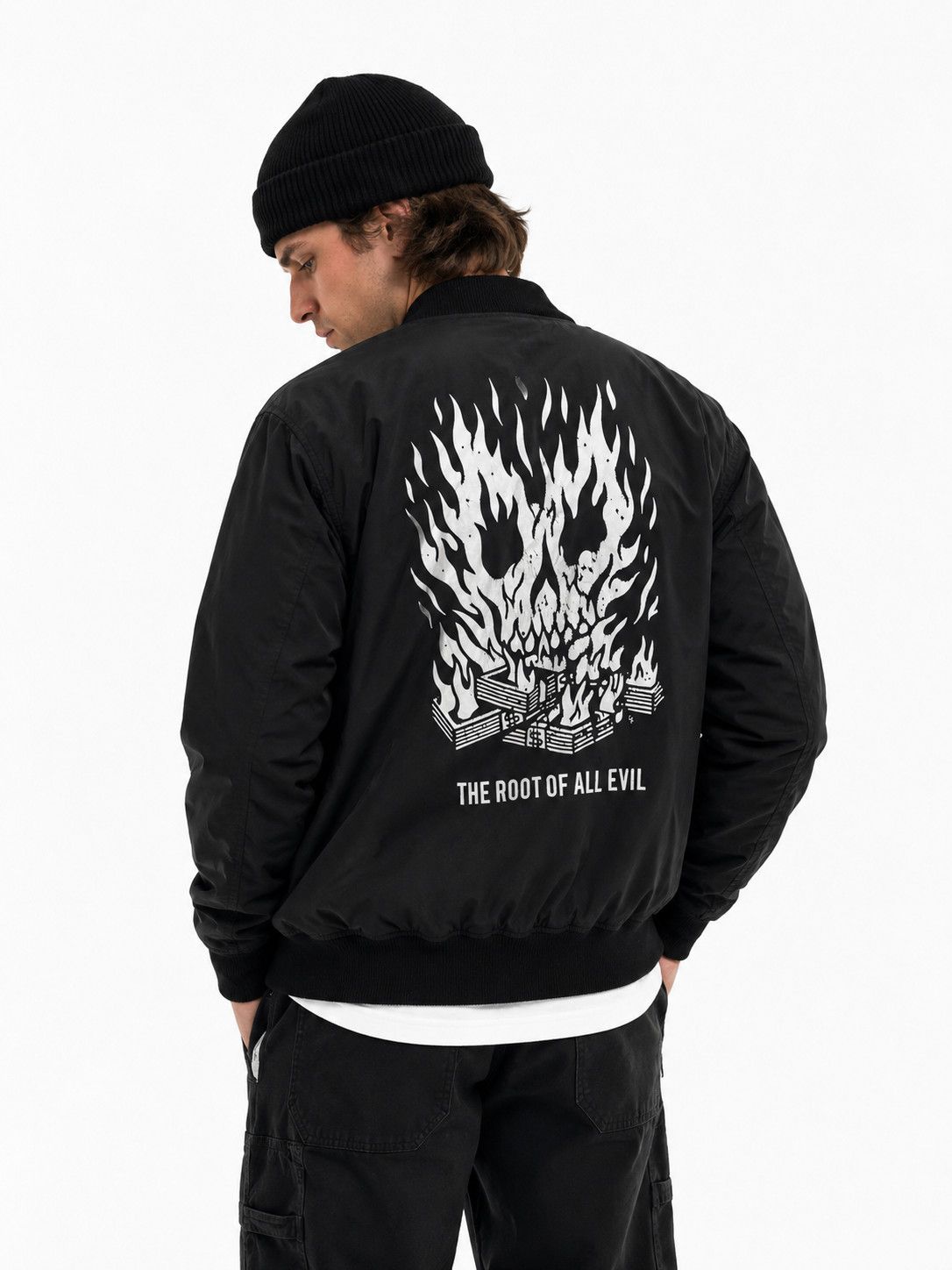Lurking Class Lurking Class by Sketchy Tank Black Root of All Evil Bomber Size US XL / EU 56 / 4 - 1 Thumbnail