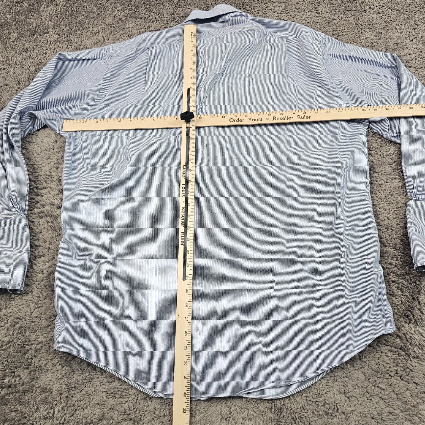 Brooks Brothers VINTAGE Brooks Brothers Shirt Men XL Cotton Blue Striped Dress Casual Formal Pockets USA Size US XL / EU 56 / 4 - 5 Thumbnail