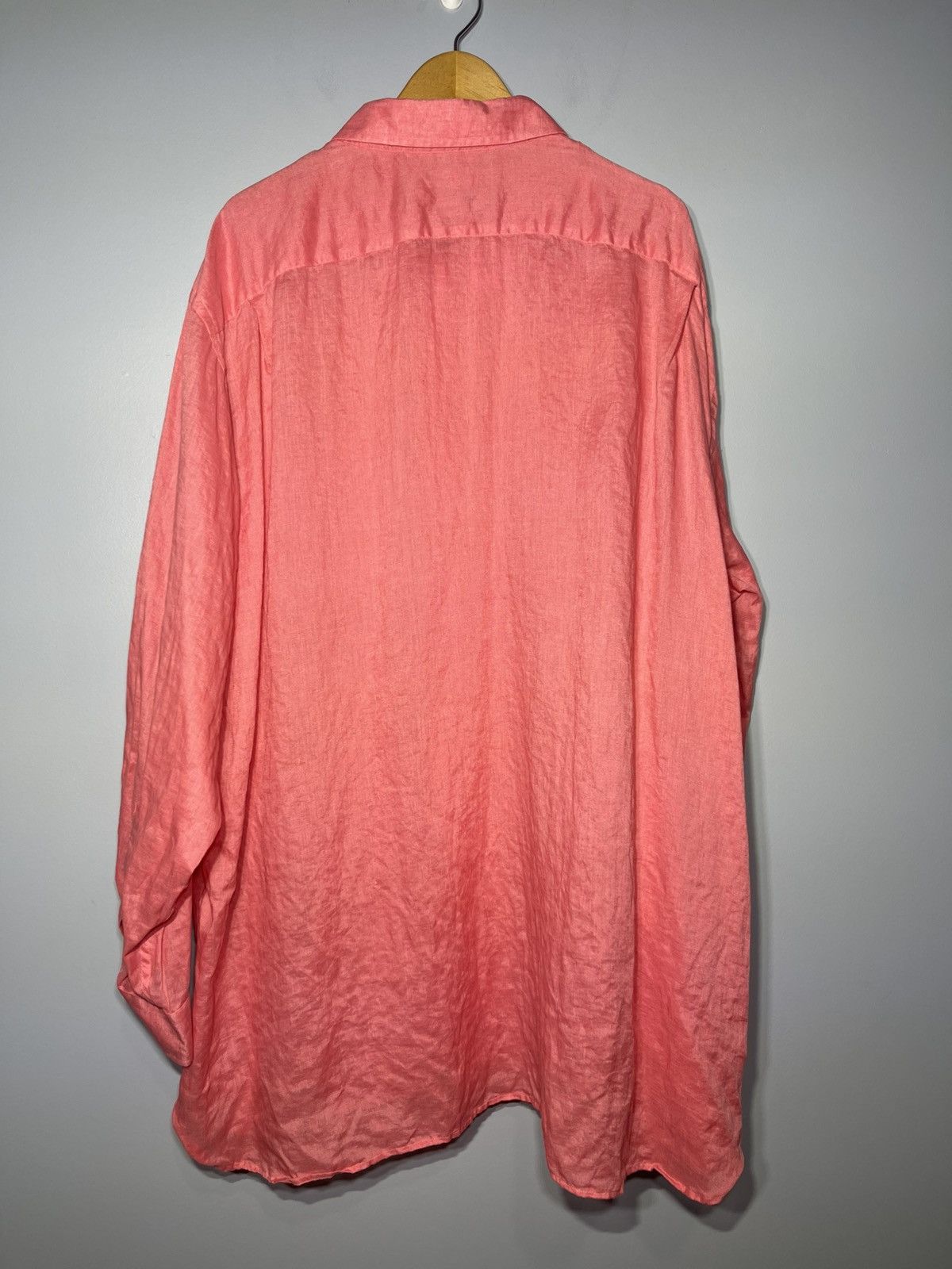 Paul Fredrick Paul Fredrick Linen Shirt Men’s 4XL Pink Button down classic Size US XXL / EU 58 / 5 - 4 Thumbnail