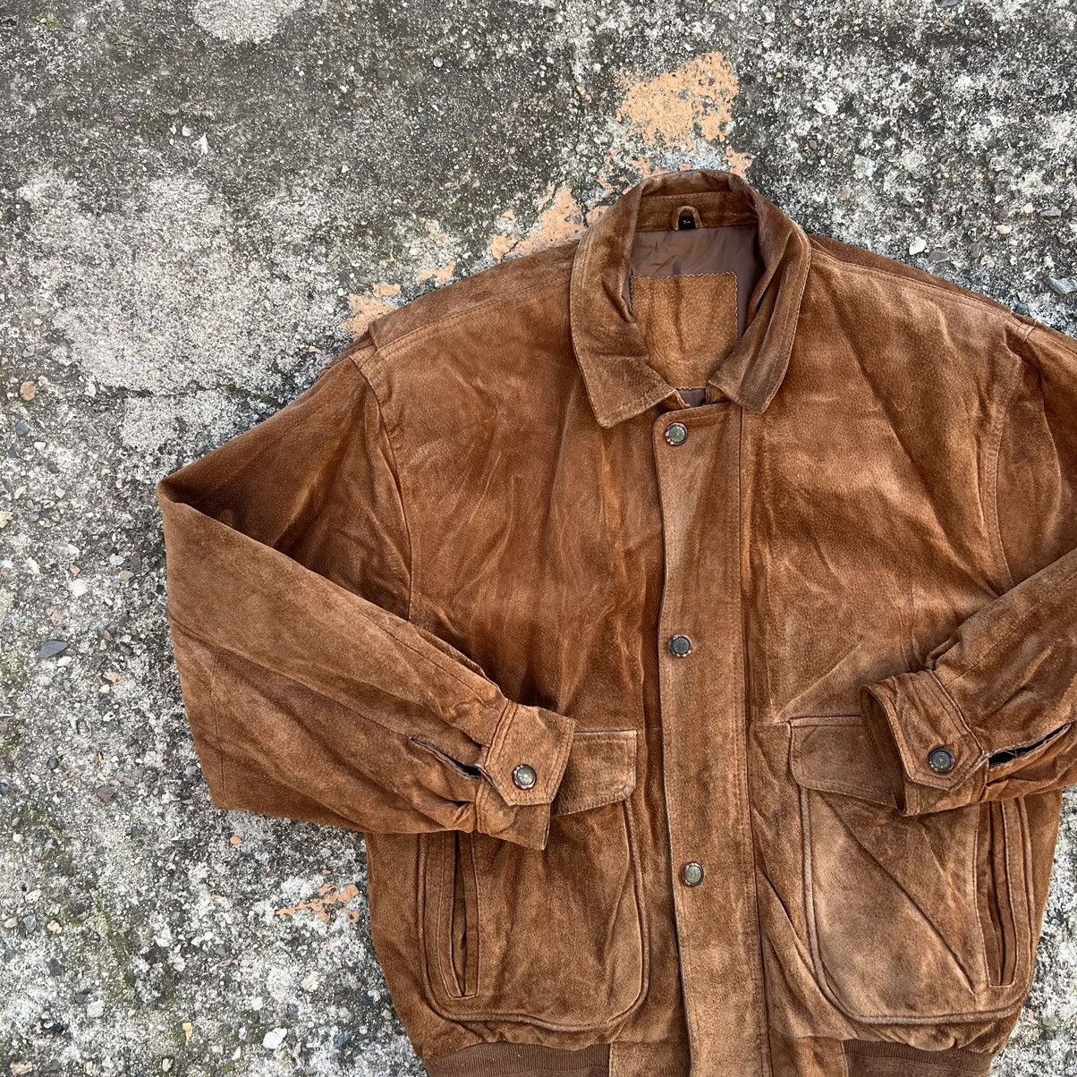 Leather × Vintage Vintage Genuine Real Leather Jacket High Quality Rock Punk Size US XL / EU 56 / 4 - 3 Thumbnail