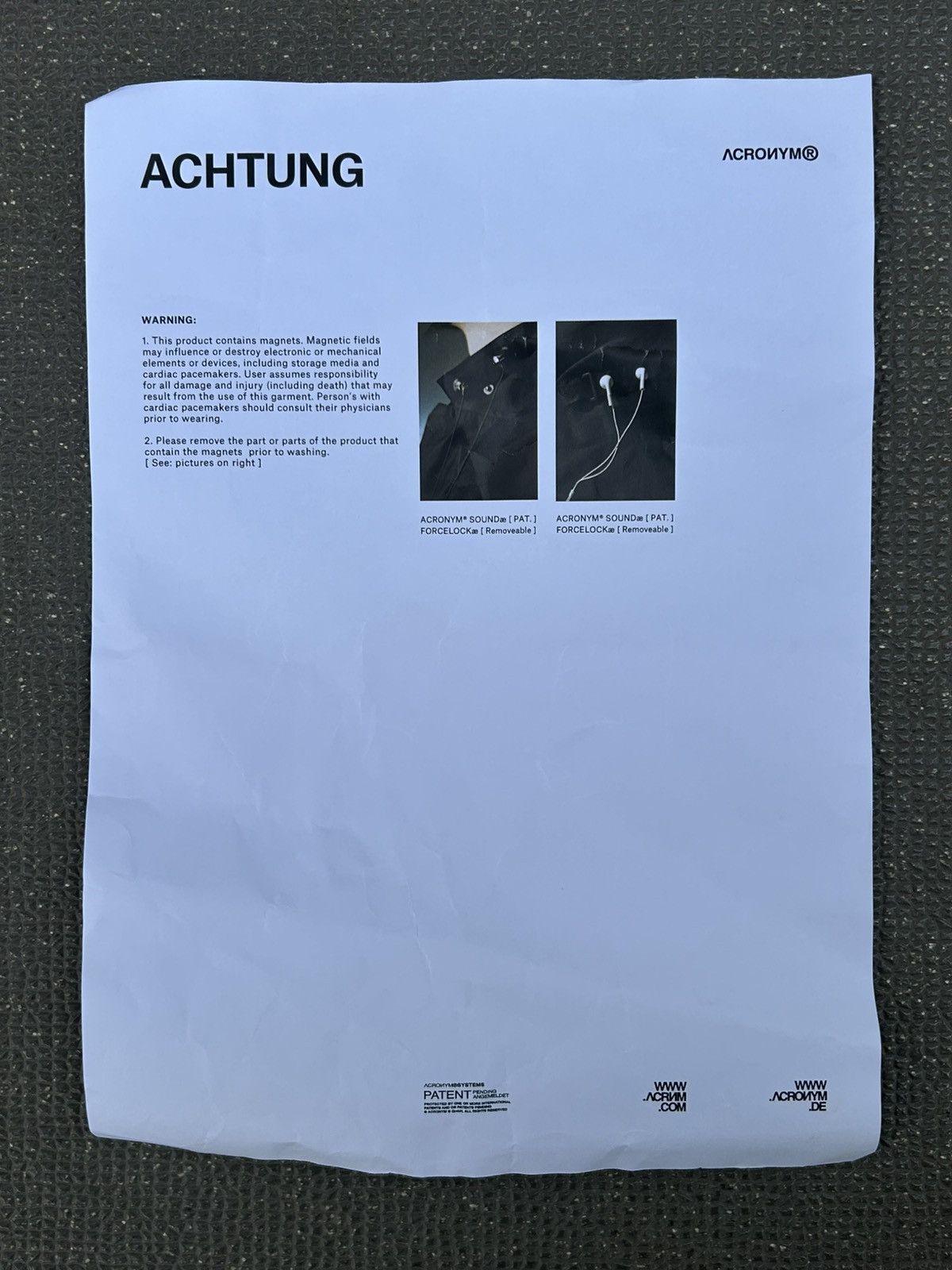 Acronym Acronym J1A-LP aw14 loro piana Size US M / EU 48-50 / 2 - 22 Thumbnail