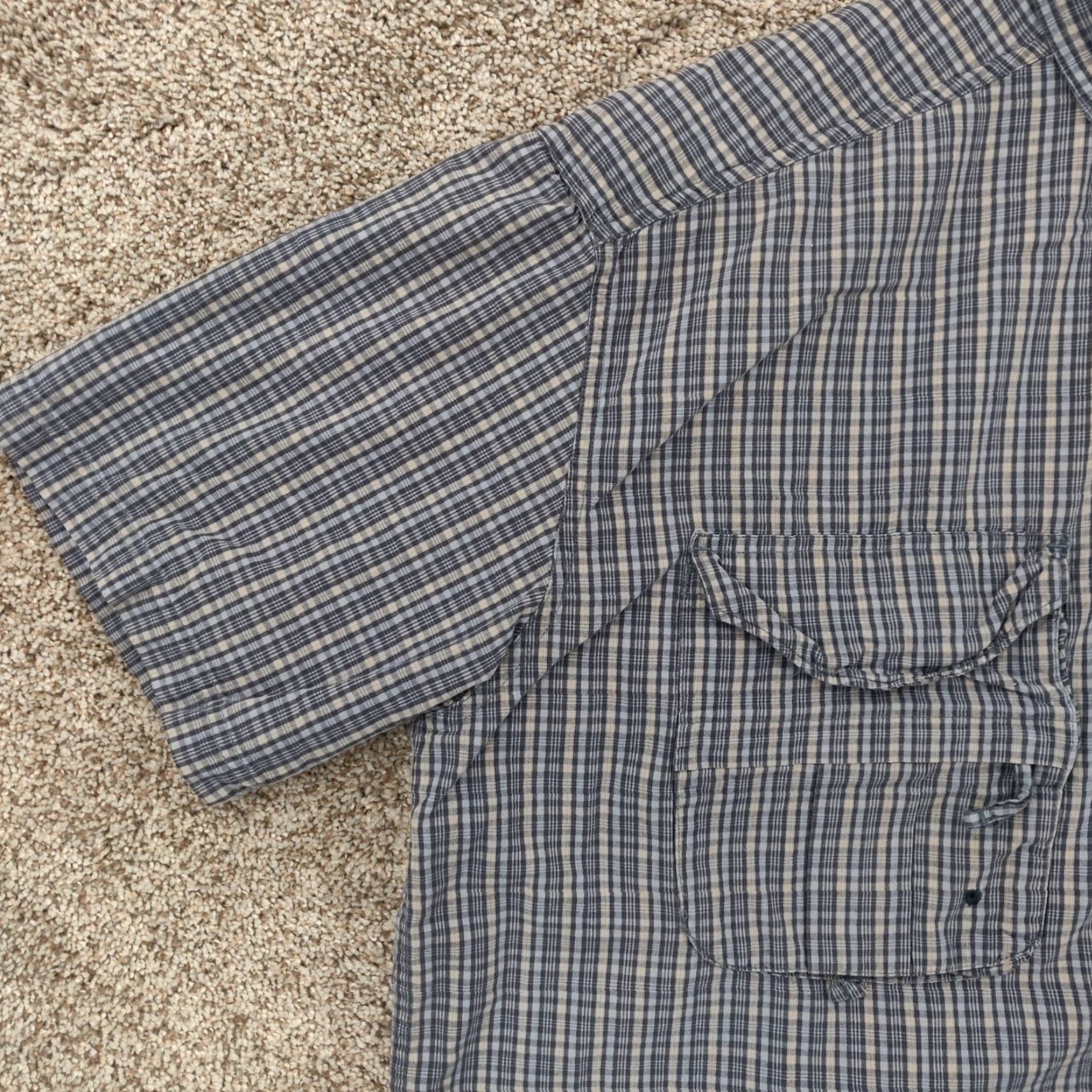 Vintage Woolrich Shirt Mens XL Plaid Short Sleeve Button Outdoor Hiking Fishing Vented Size US XL / EU 56 / 4 - 3 Thumbnail
