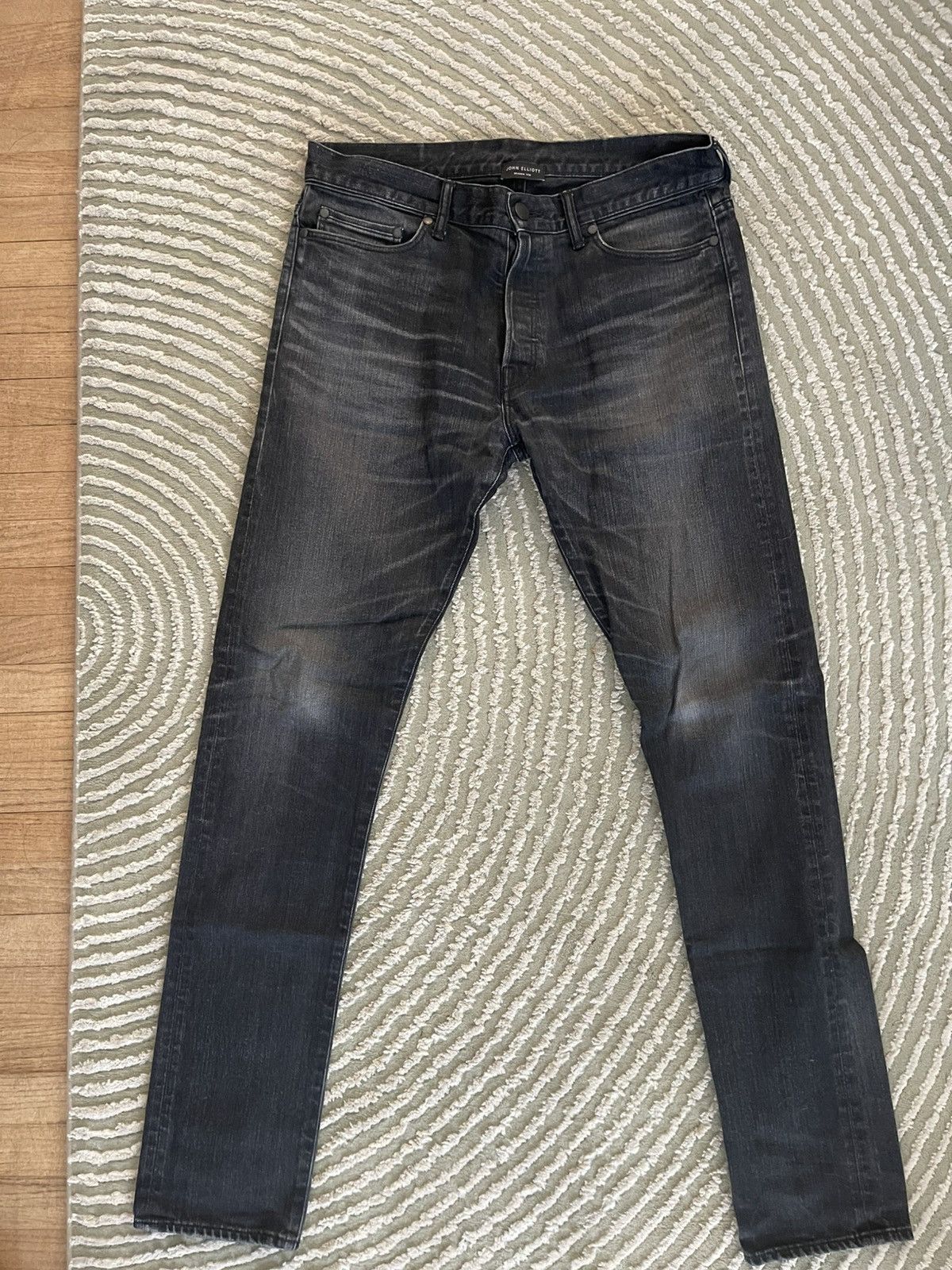 John Elliott John Elliott Cast 2 Onyx Denim Size 32 Size US 32 / EU 48 - 1 Thumbnail