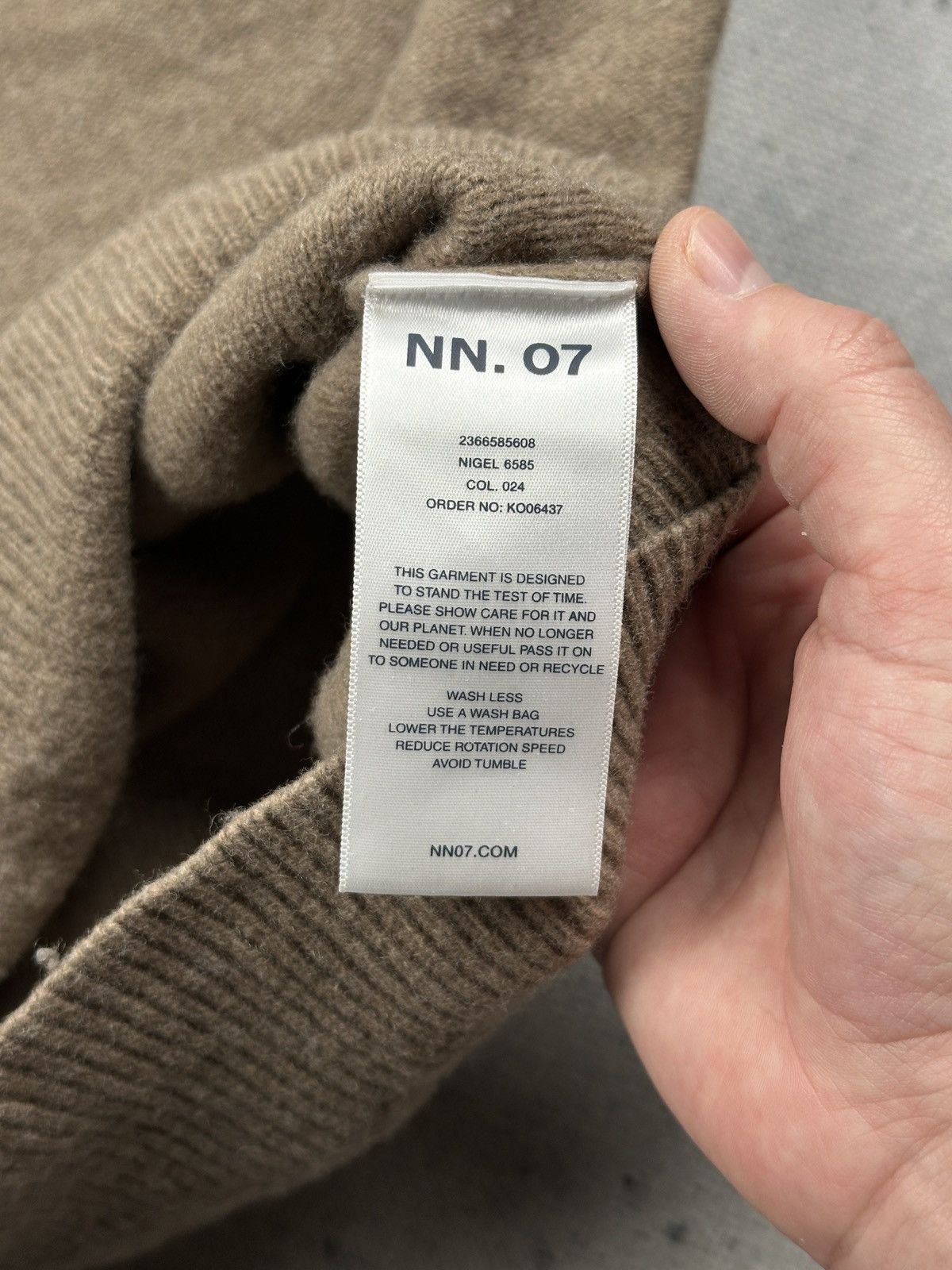 NN07 NN07 Nigel Wool Sweater Minimalist Brown Crewneck Premium Size US XS / EU 42 / 0 - 8 Thumbnail