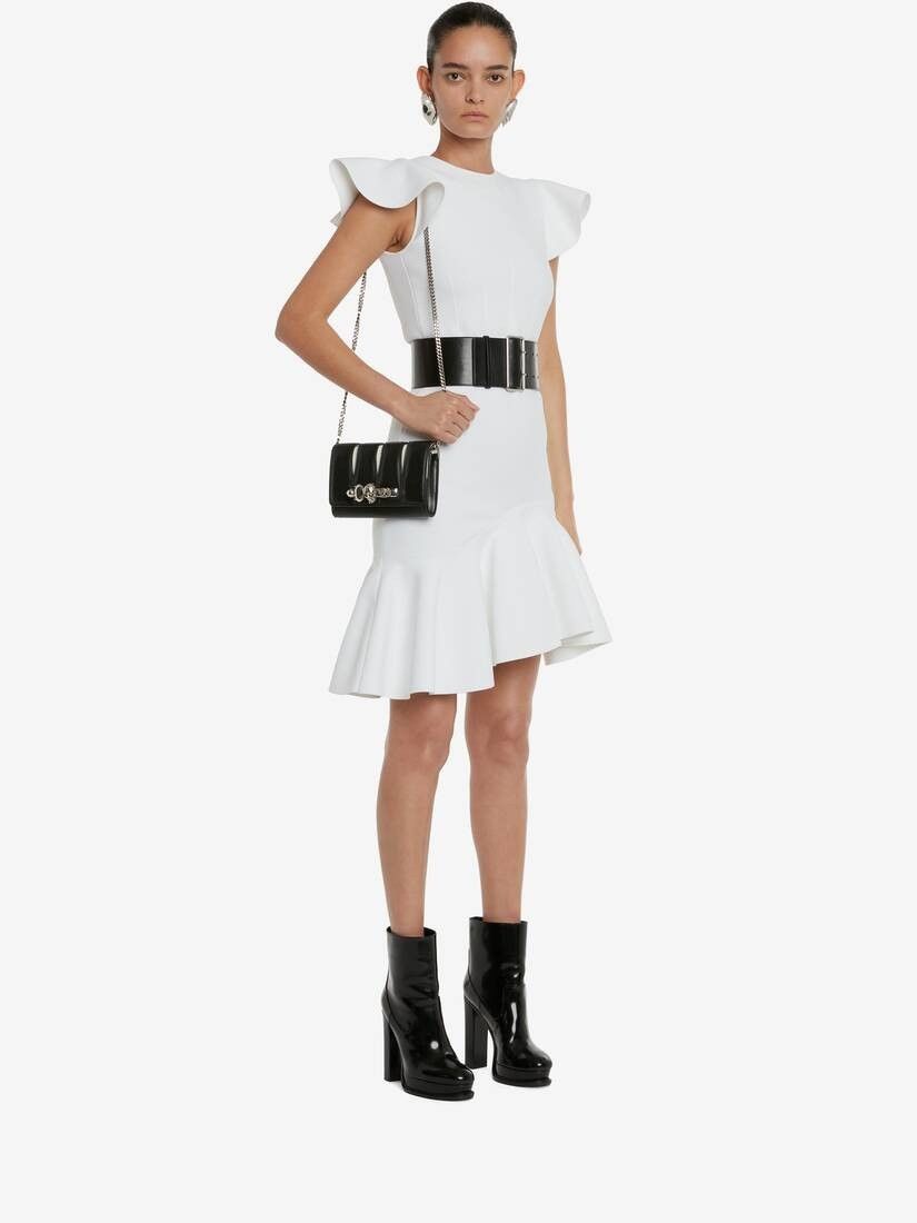 Alexander McQueen o1loc1c0225 Size: OS/The Slash Clutch in Black Size ONE SIZE - 6 Thumbnail