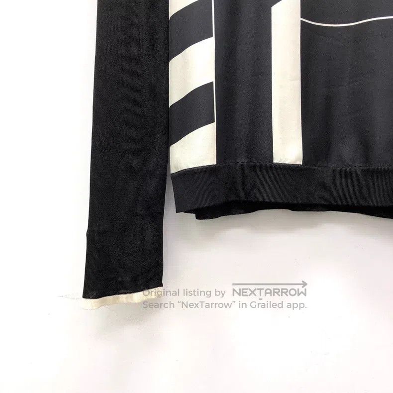 Hermes Hermes Black Geometric Pattern Printed Silk Round Neck Lon Size XXS / US 00 / IT 34 - 4 Thumbnail